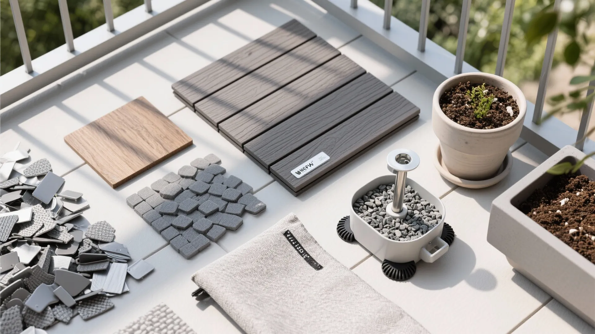 Planter-led privacy screens with perch ledges