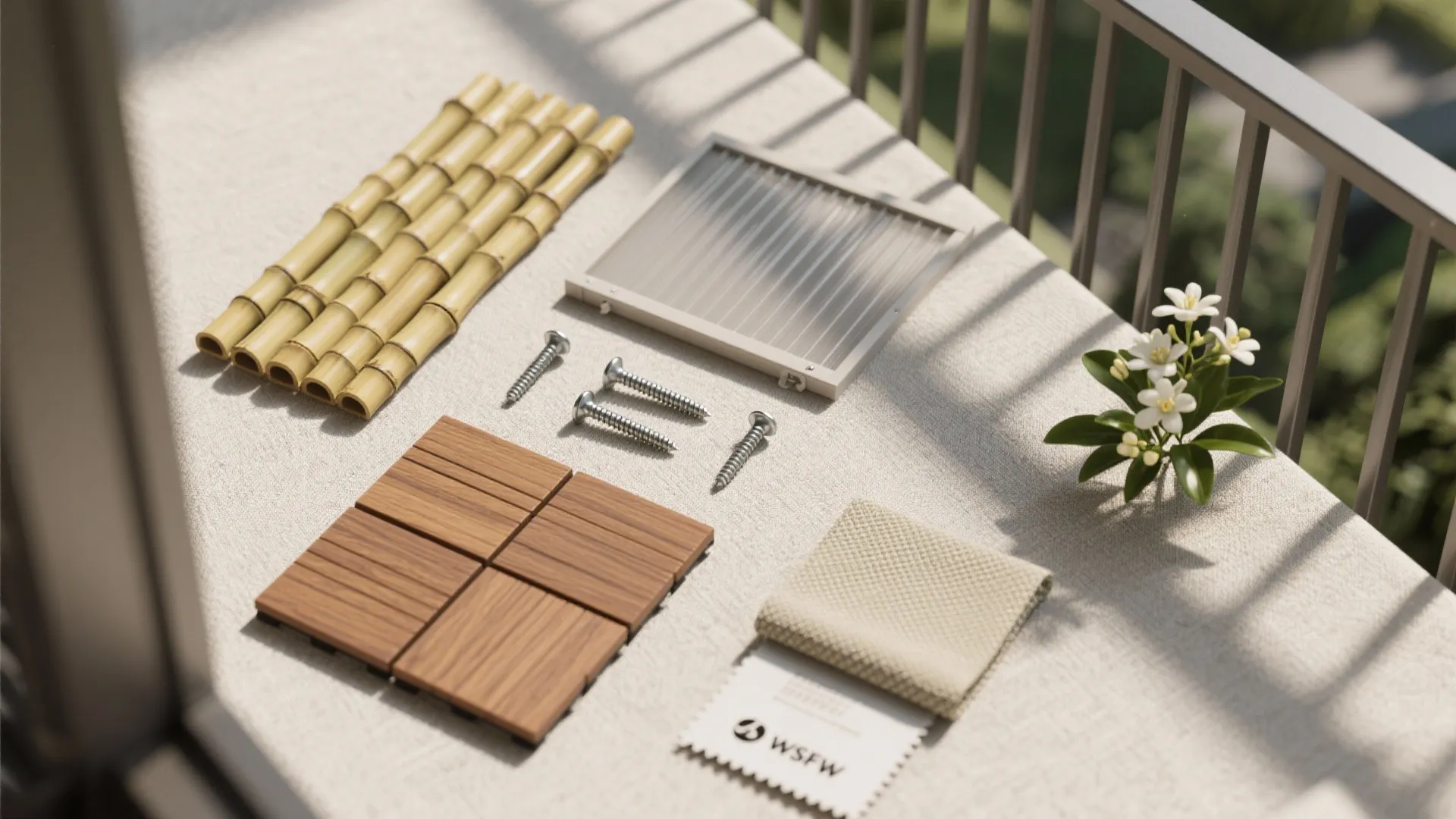 5) Natural Finishes & Privacy Screens