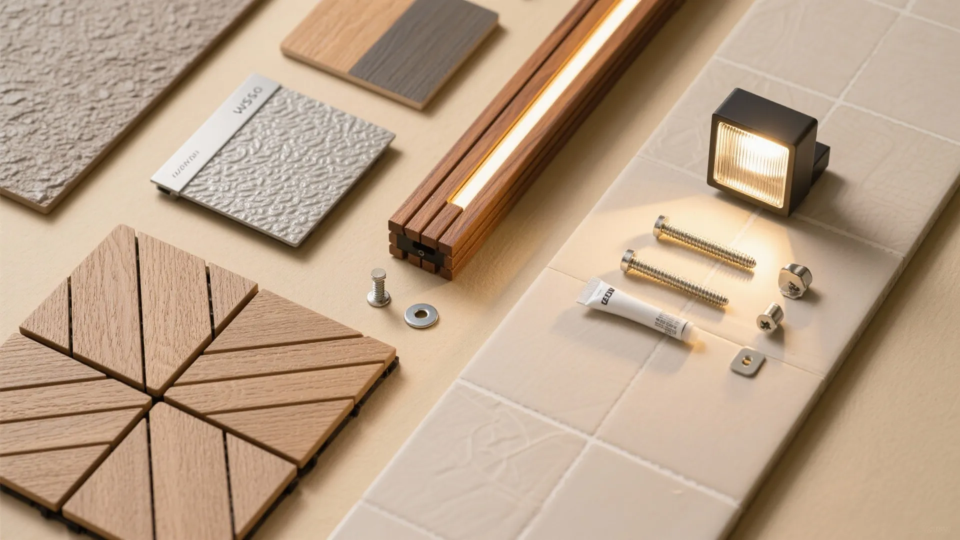 Materials that last: composite decking, outdoor tiles, and lighting