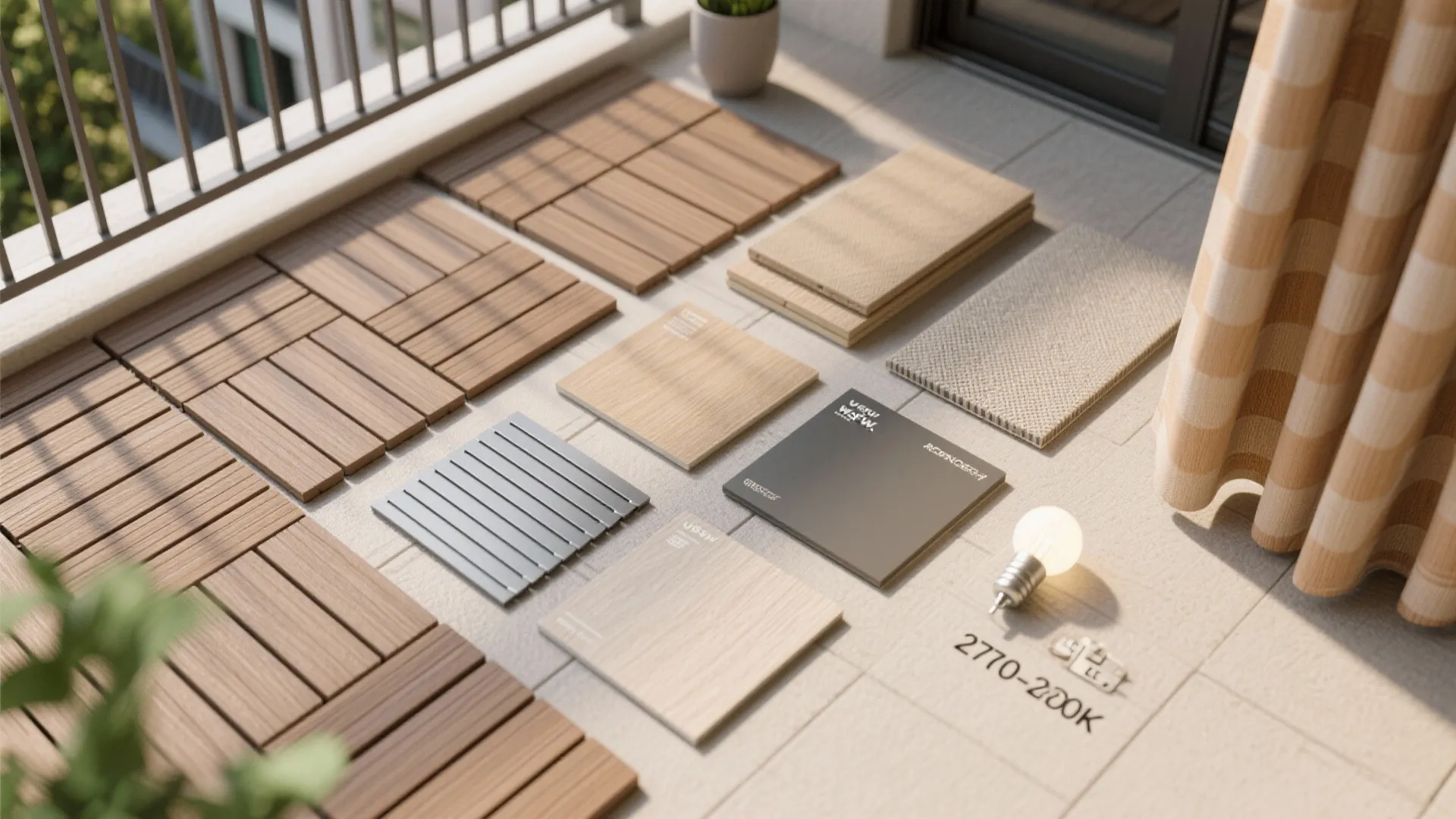 Weather-smart flooring and layered lighting