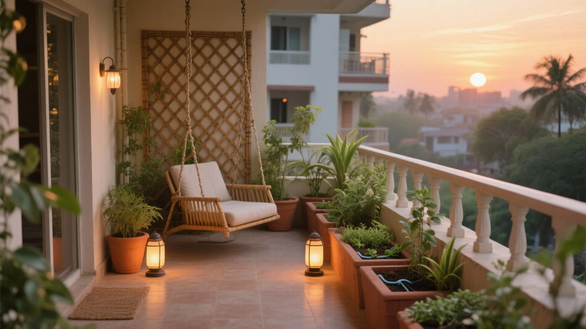 Balcony as a green micro-climate