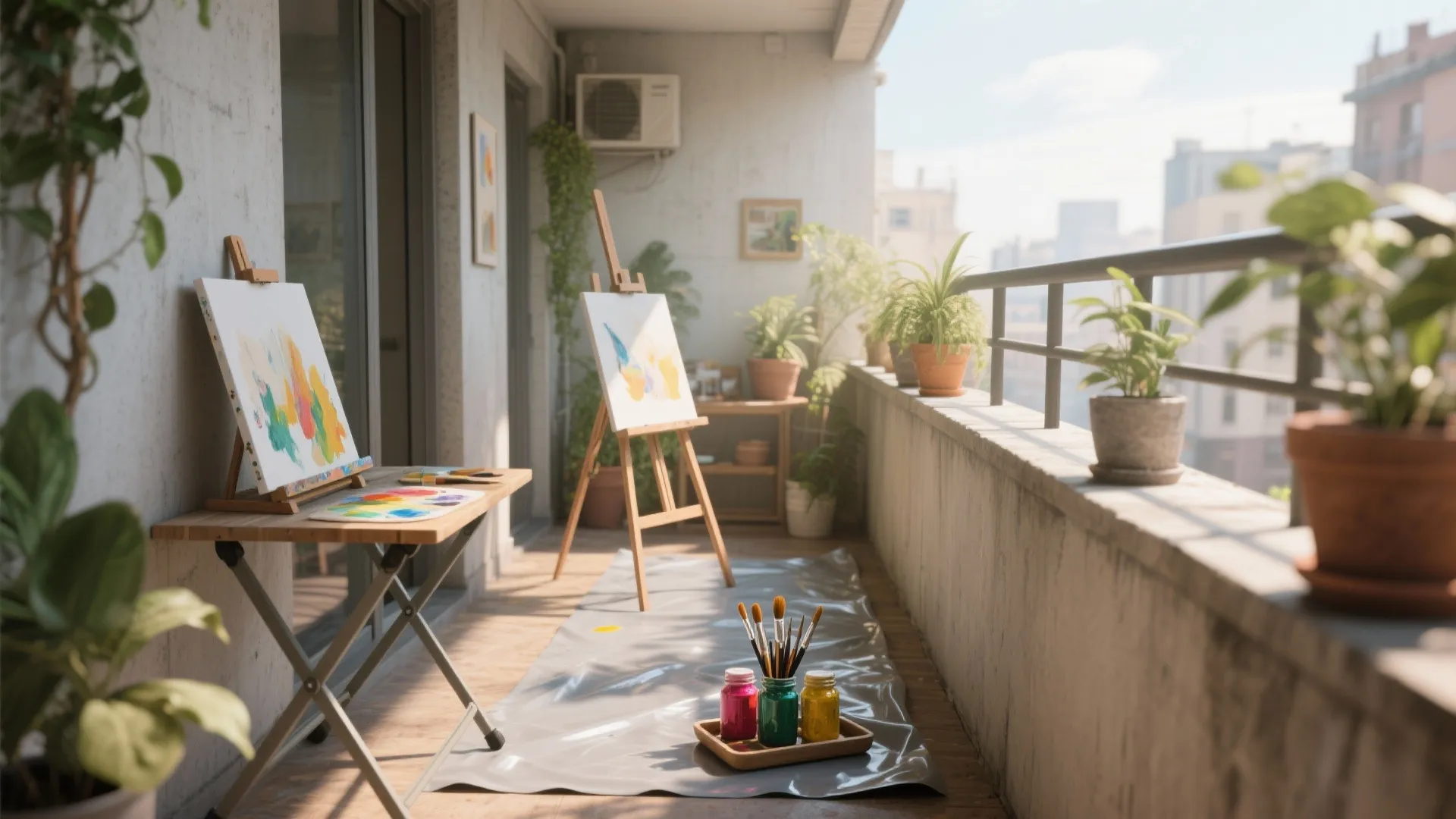 1. Balcony Mini Studio