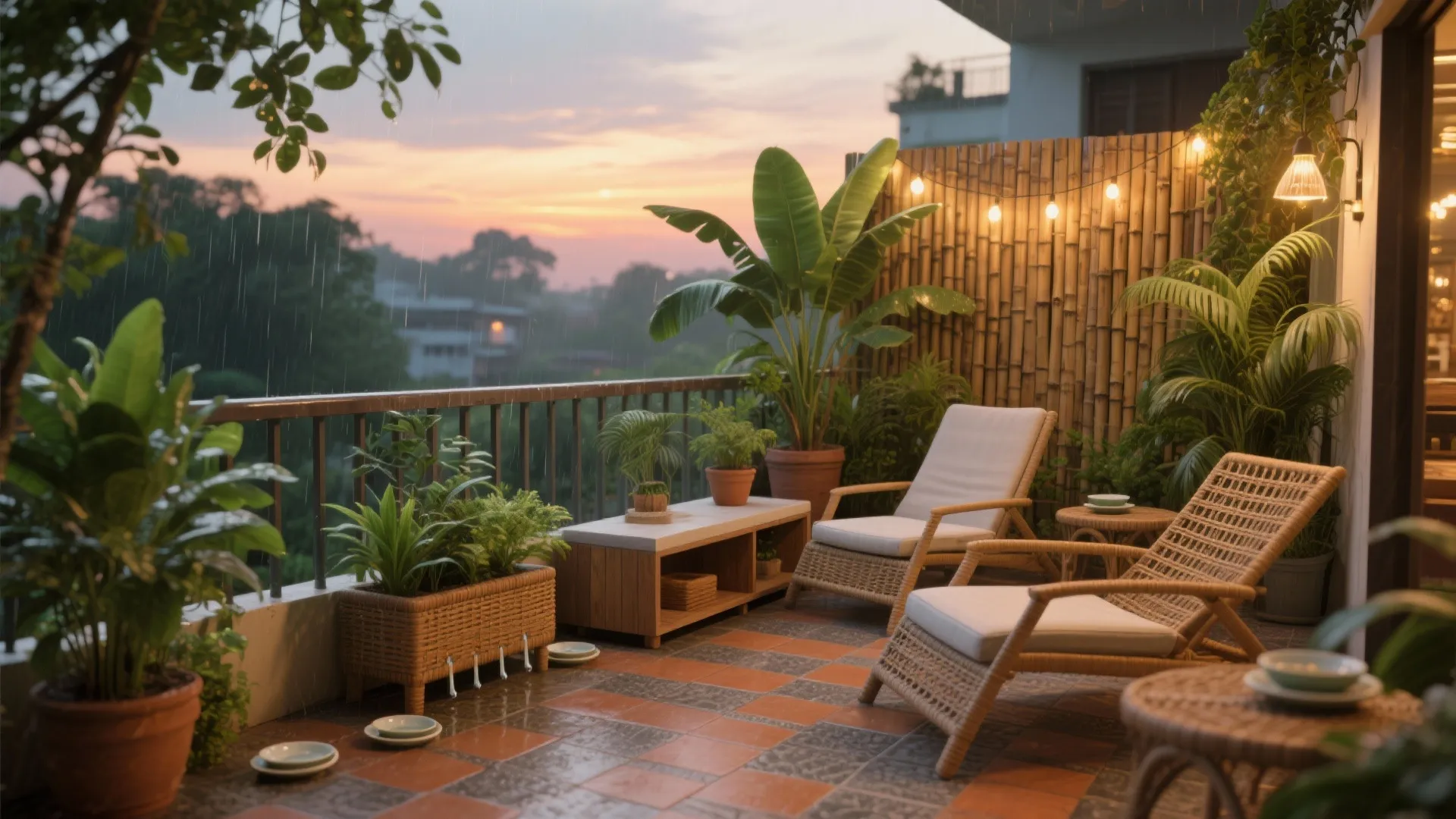 Balcony bliss: monsoon-ready greenery and low-maintenance finishes