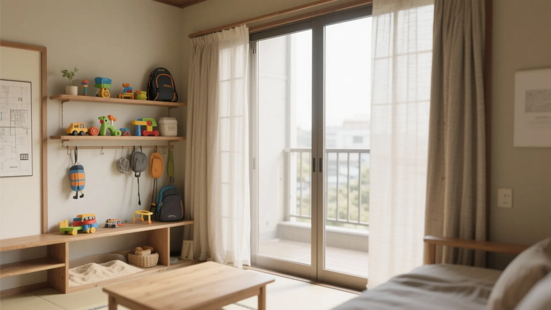 Tips 9: ベランダ近くに“アクティブ収納”（収納技巧）