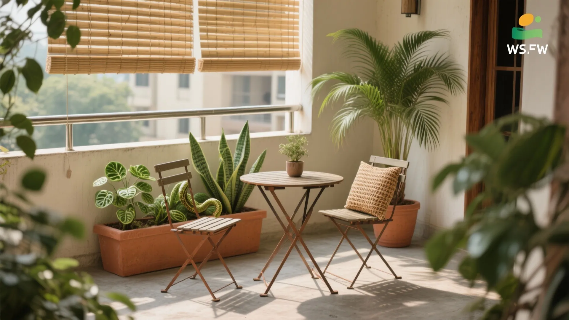 Balcony and biophilic nooks