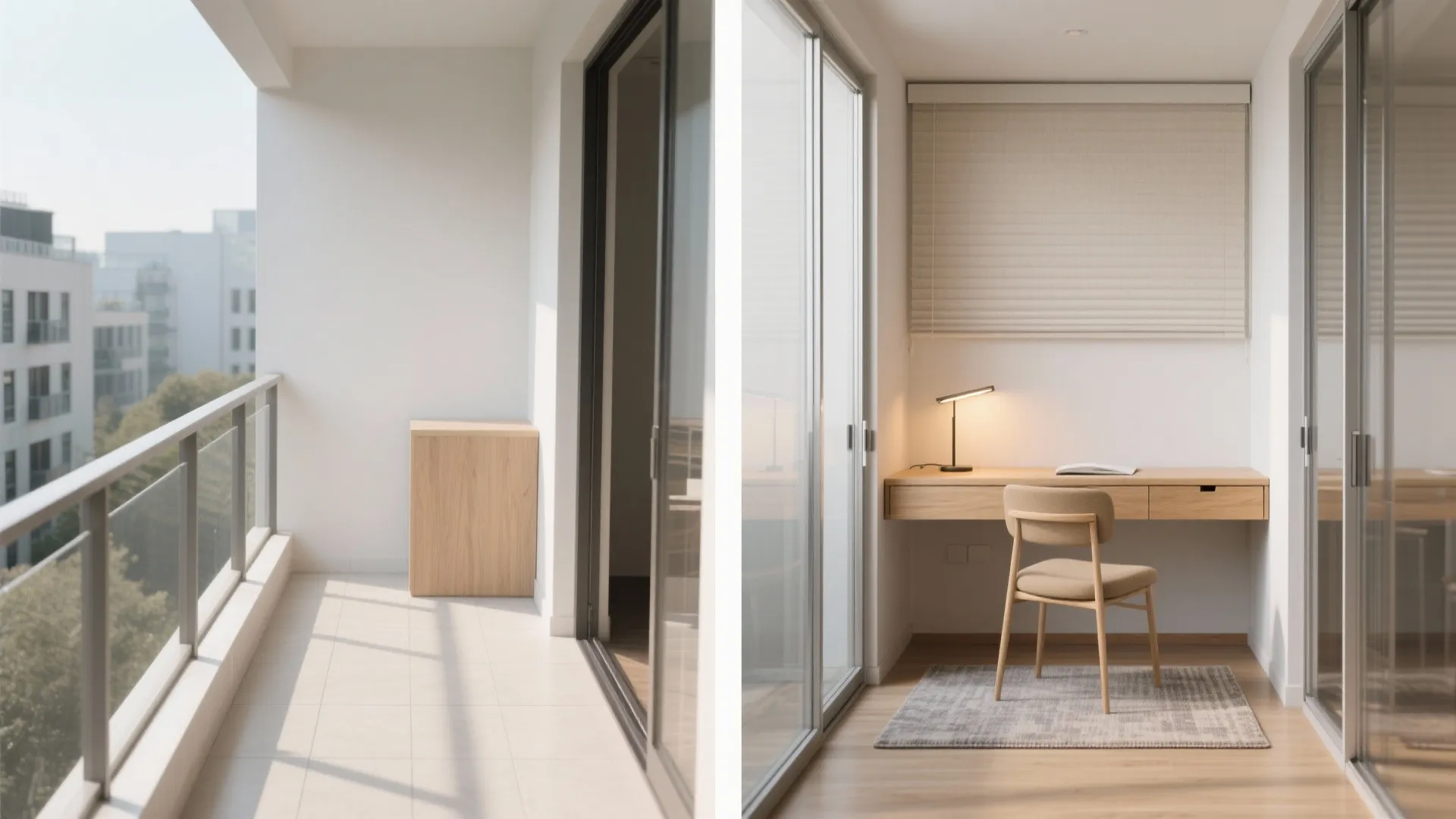 Balcony-to-Nook with Sliding Partitions