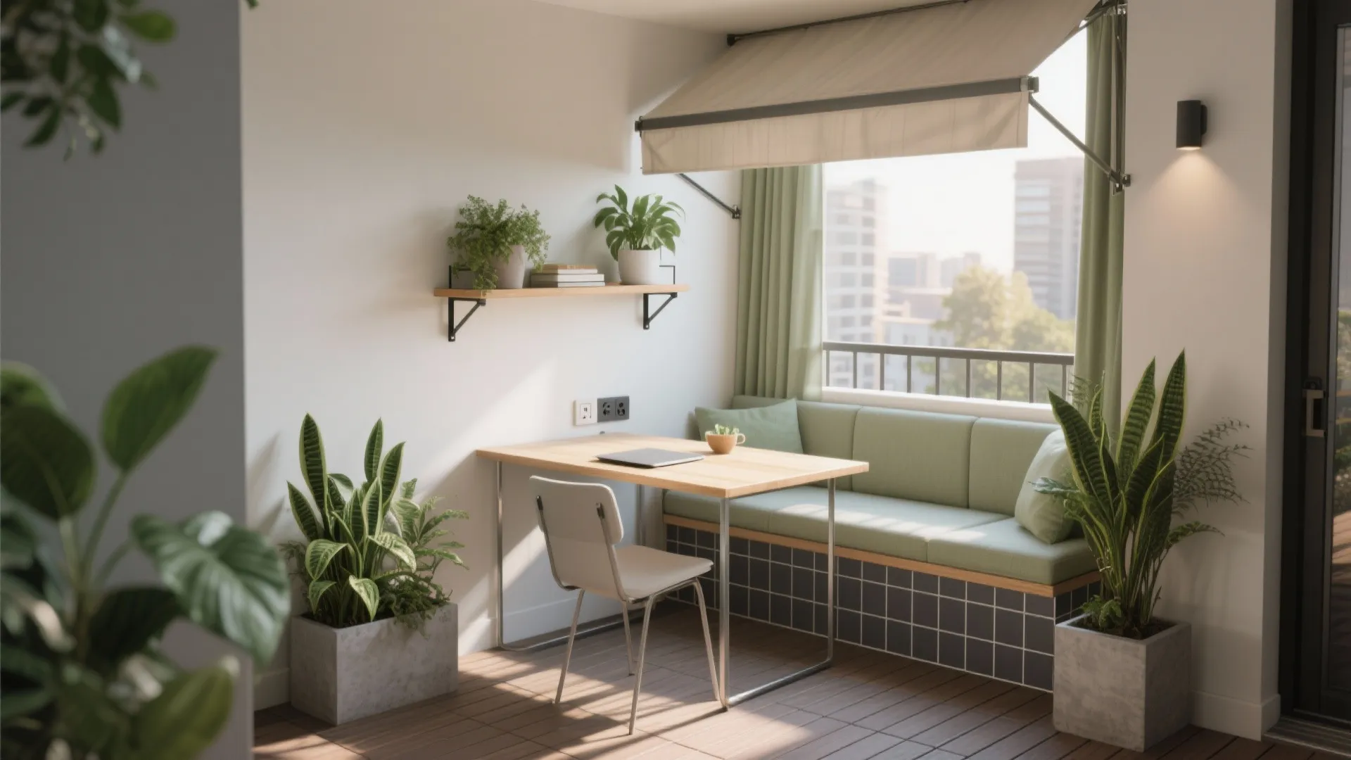 5) Balcony-to-Nook: Dining, Work, or Green Retreat