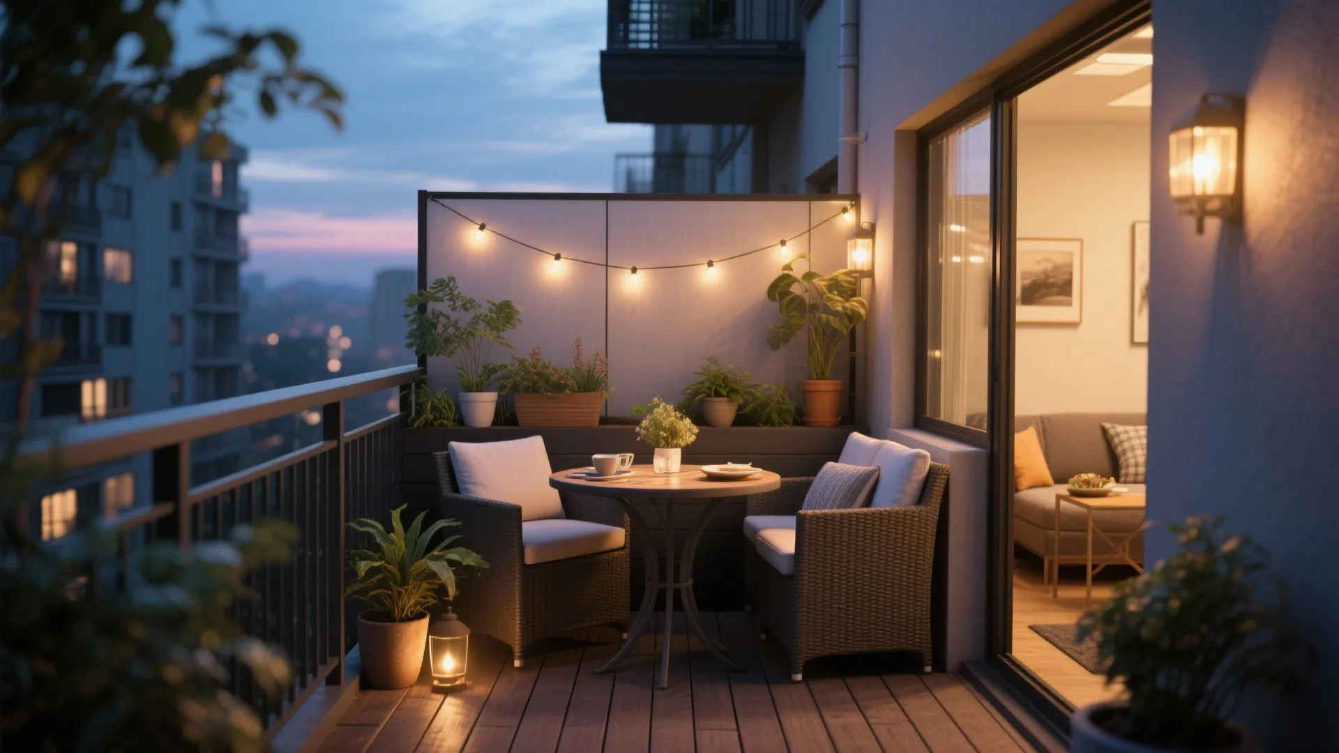 5. Outdoor extension: balcony or compact patio