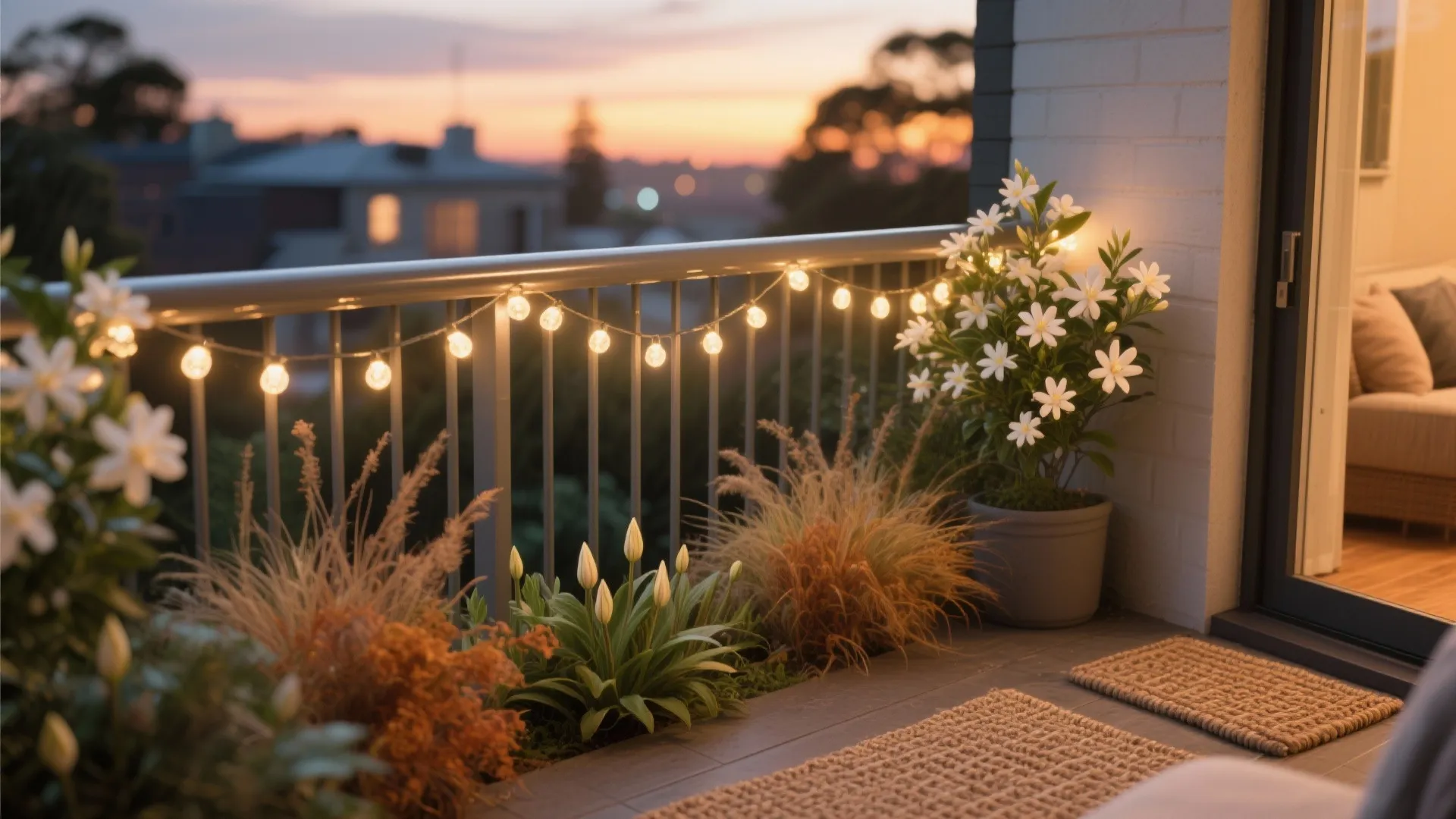 Personality layers: lighting, scent, and four-season planting