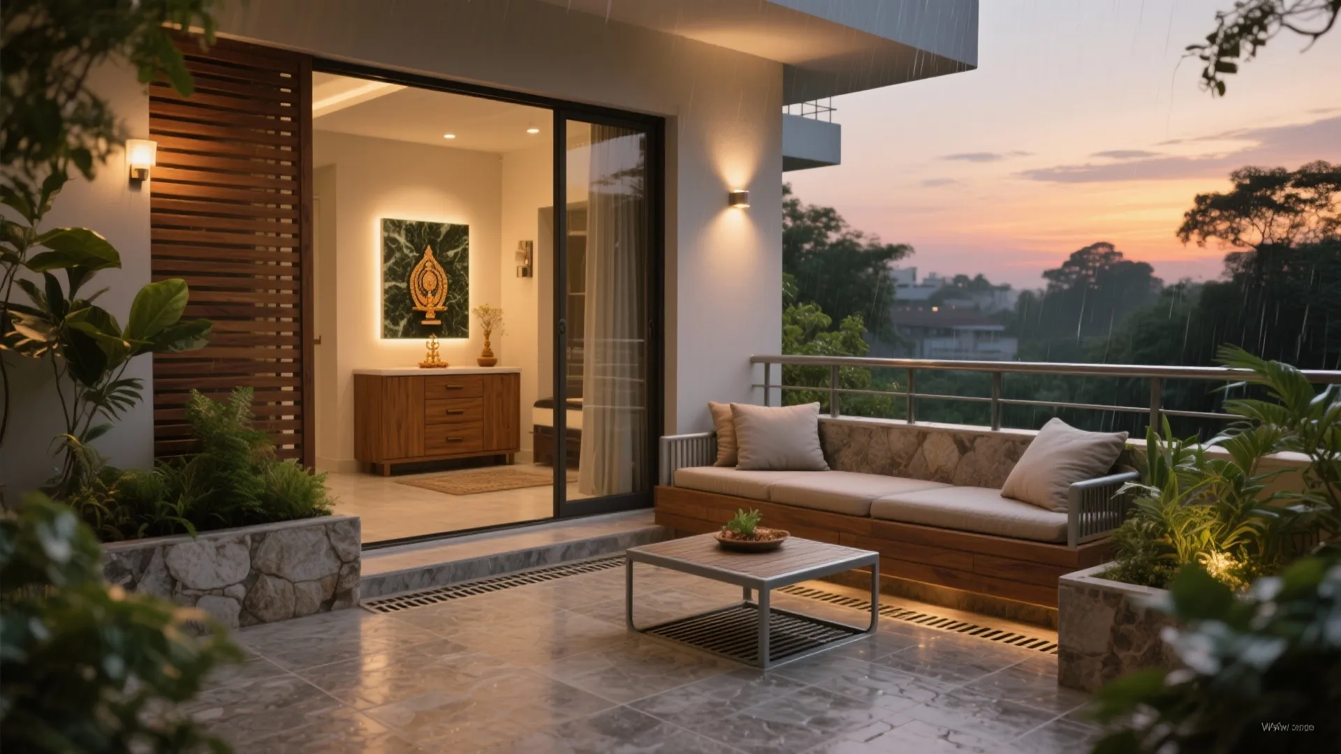 Balcony, terrace, and pooja niche: biophilic moments that last through monsoon