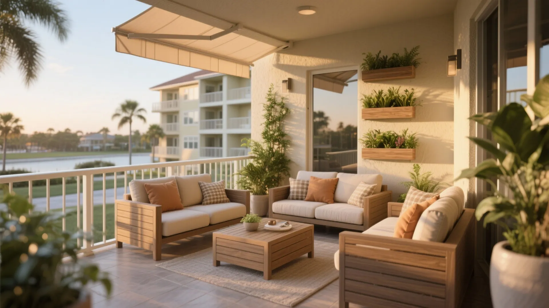4. Resort-Style Outdoor Living (Balcony as Extra Room)