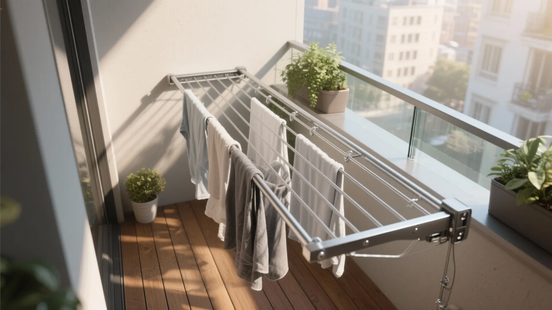 1. Retractable Balcony Hanger Layout