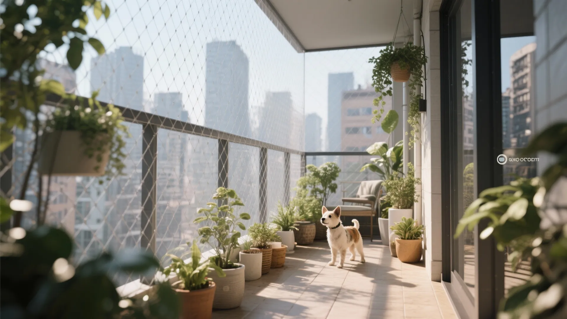 4. High-quality balcony netting for pet and child safety
