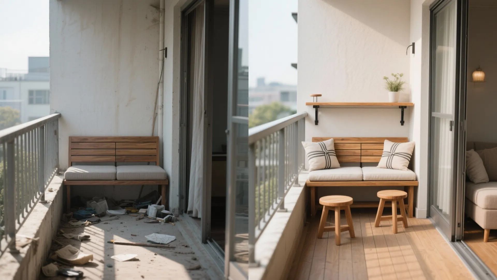 2) Light, breathable seating with fold-away flexibility