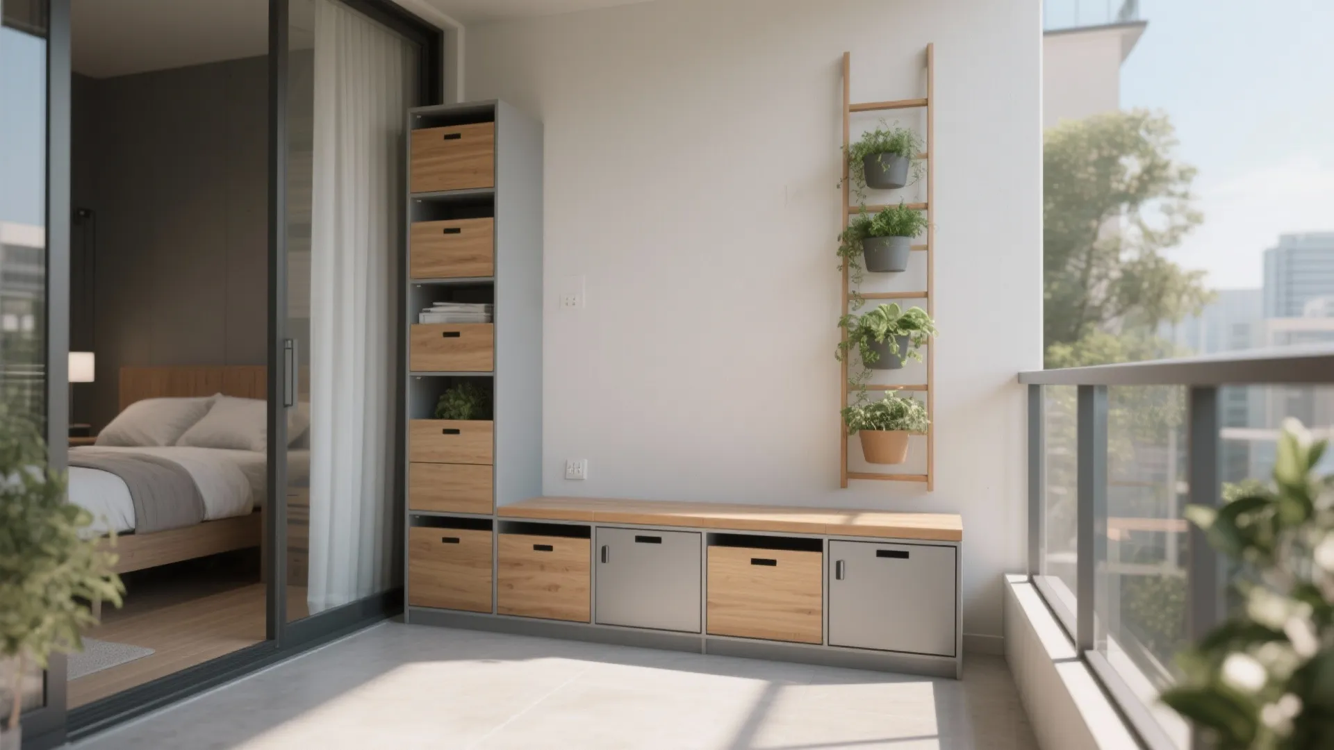 Minimalist Balcony Storage That Looks Intentional