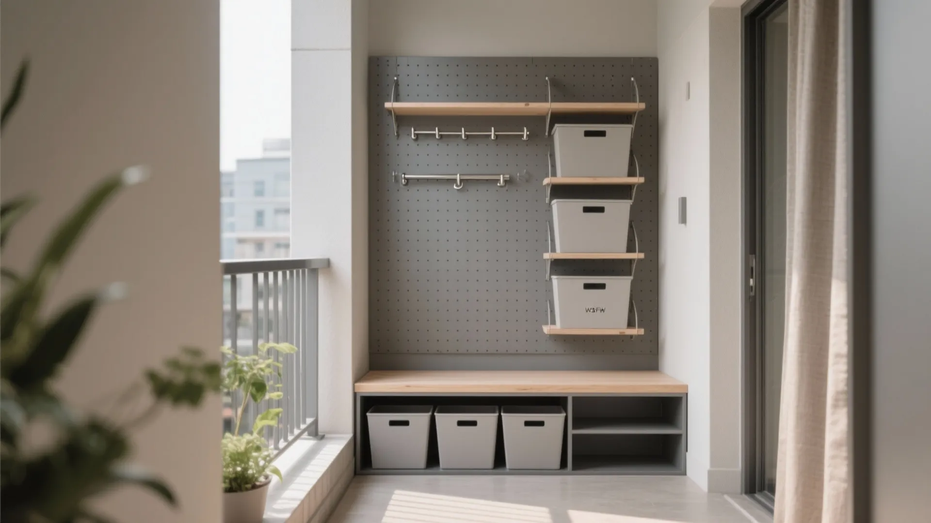Minimalist Balcony Storage That Disappears