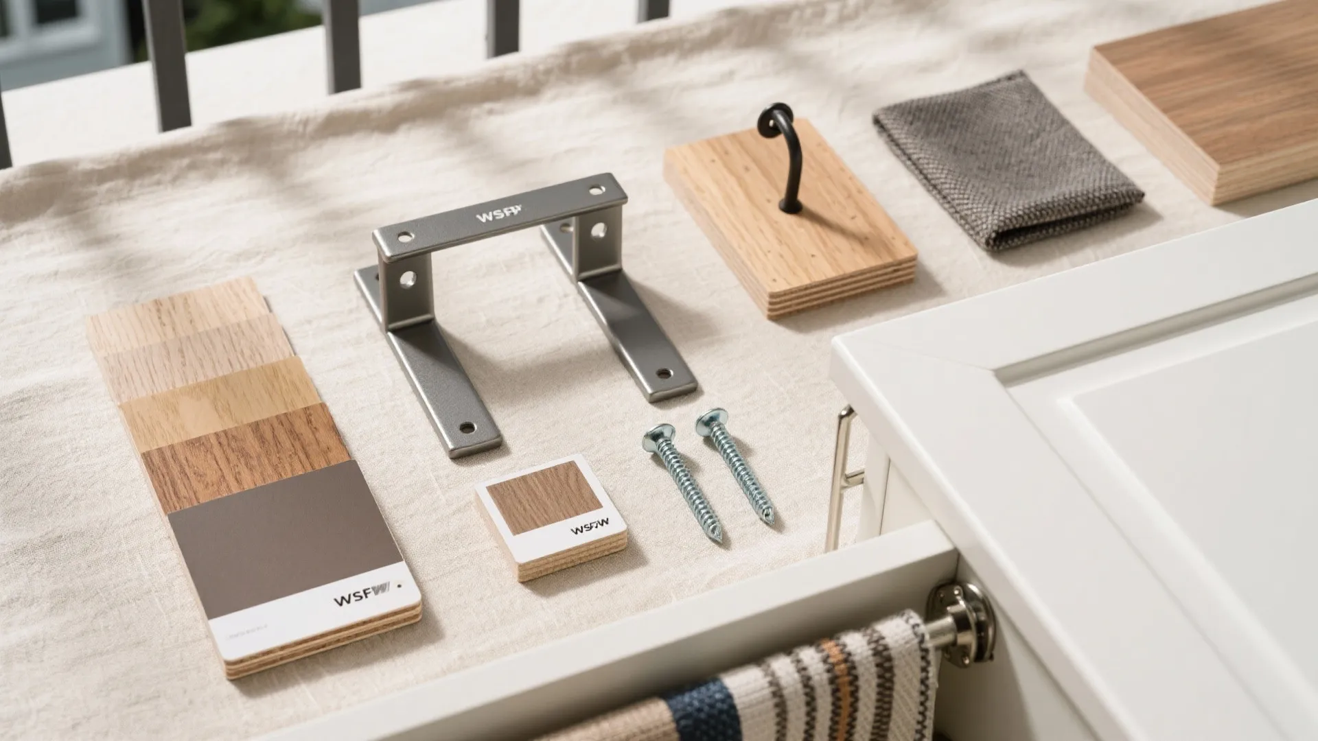 Minimalist balcony storage