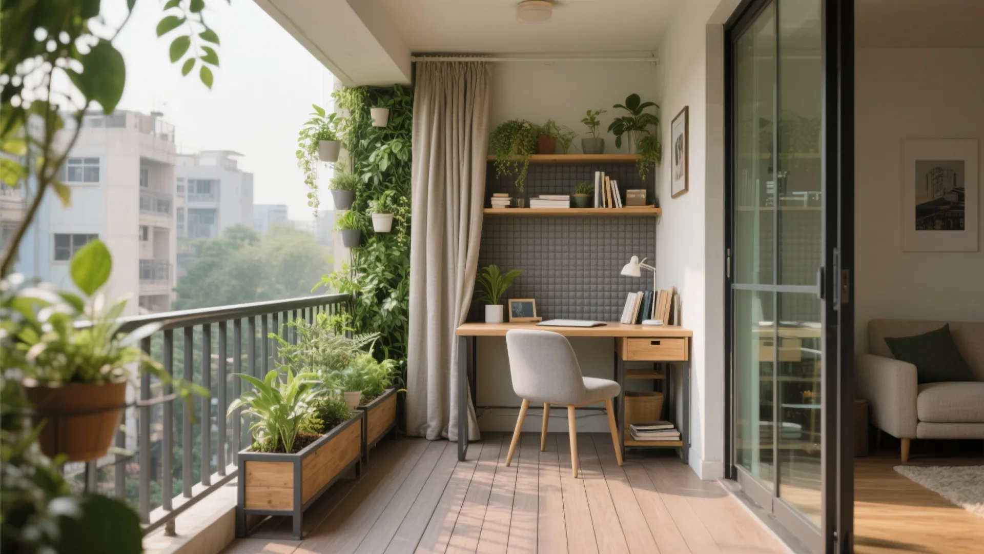 Balcony, partitions, and micro-rooms that work harder
