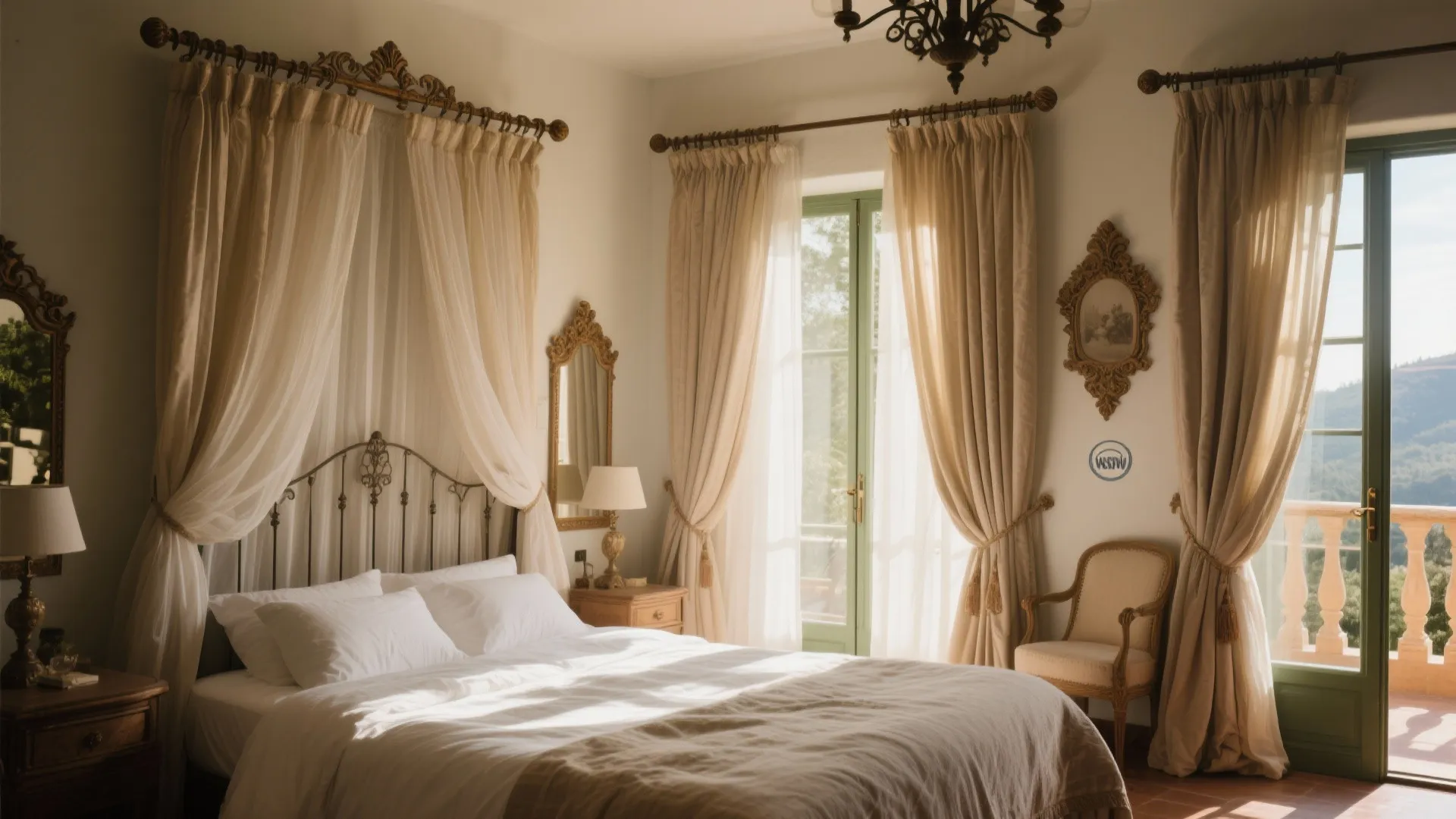 10. Balcony-Style Curtains