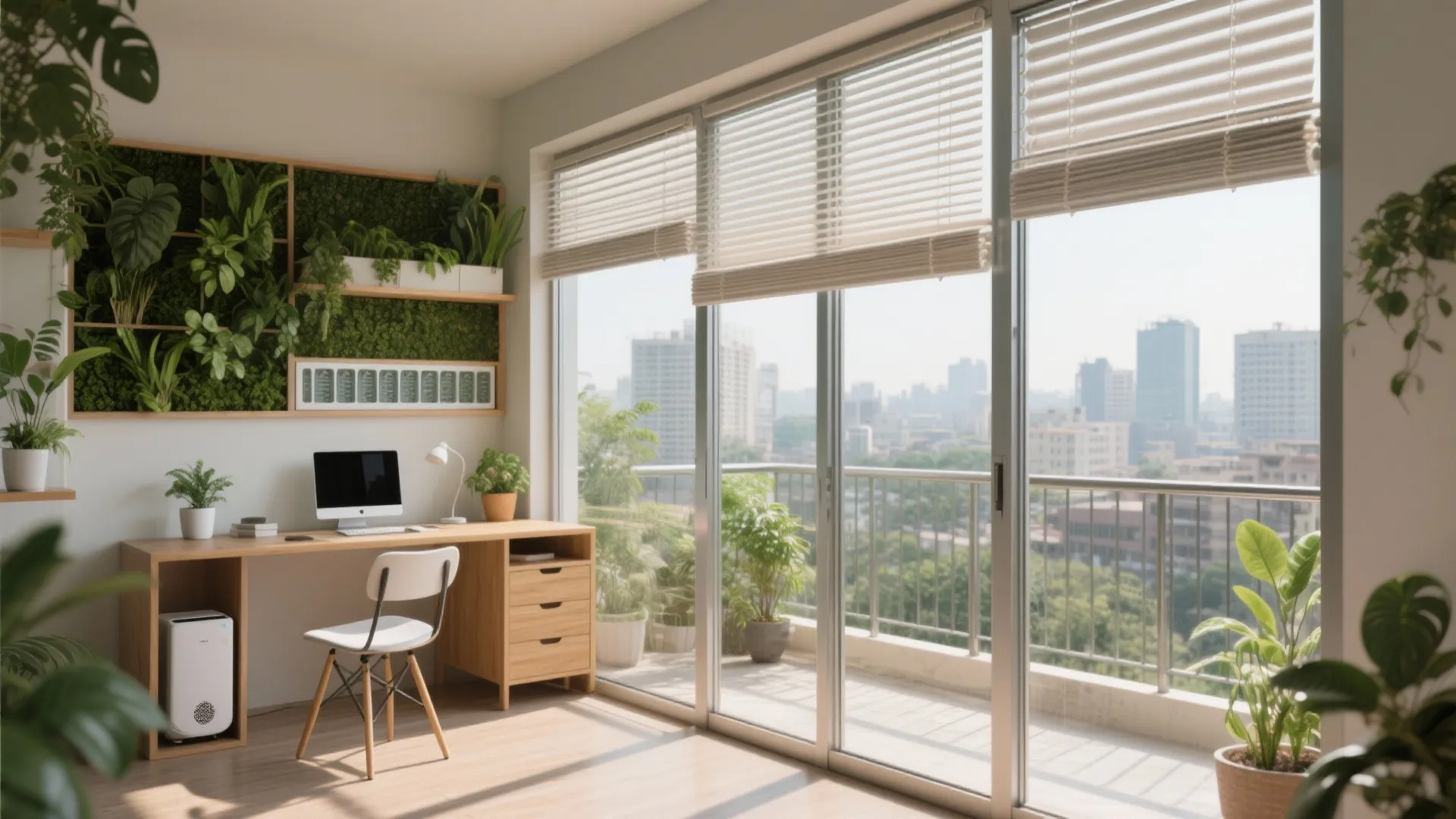 Balcony-to-sunroom conversion for flexible use