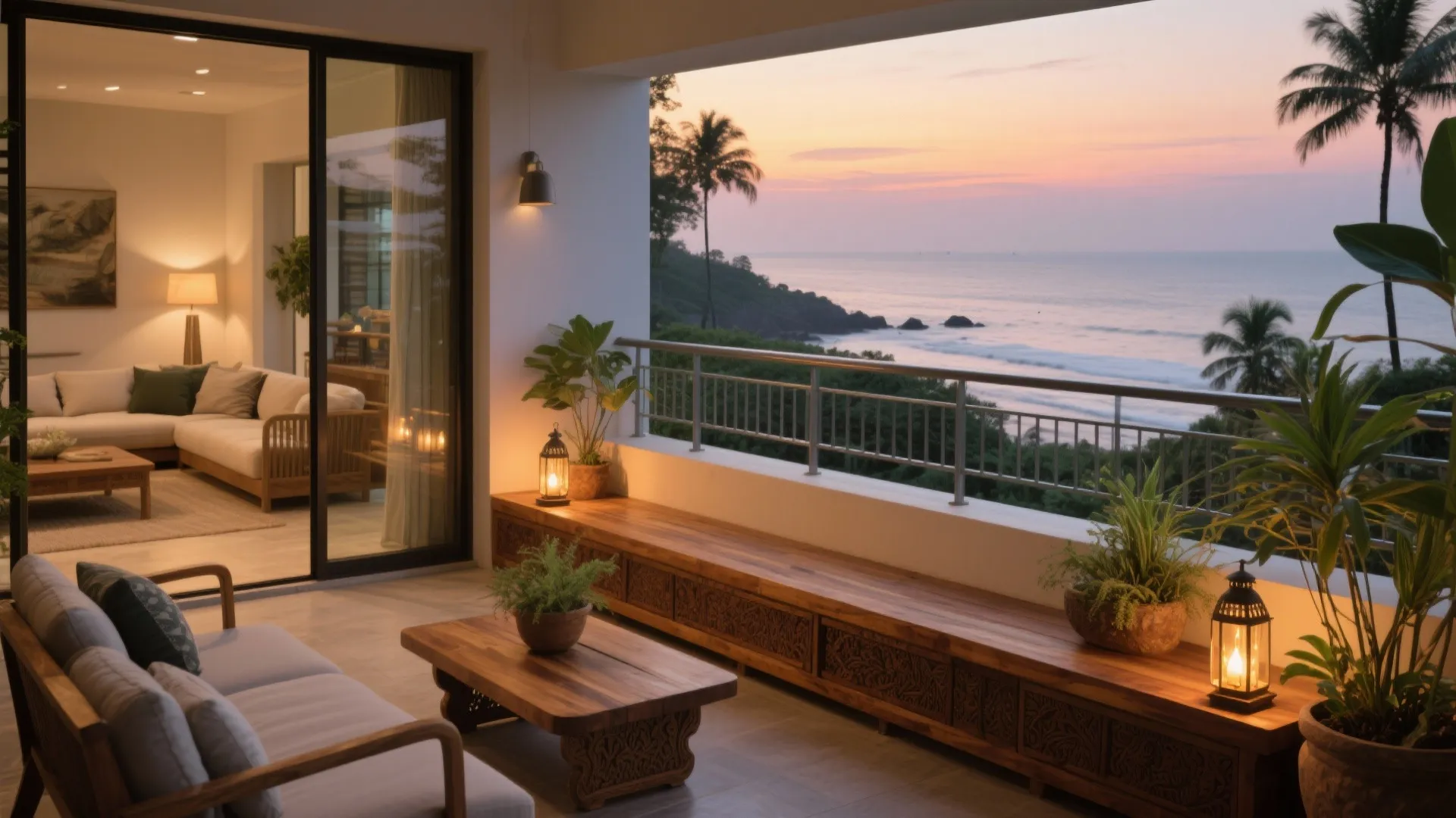 5) Indoor–Outdoor Moments: Balconies, Terraces, and Greenery