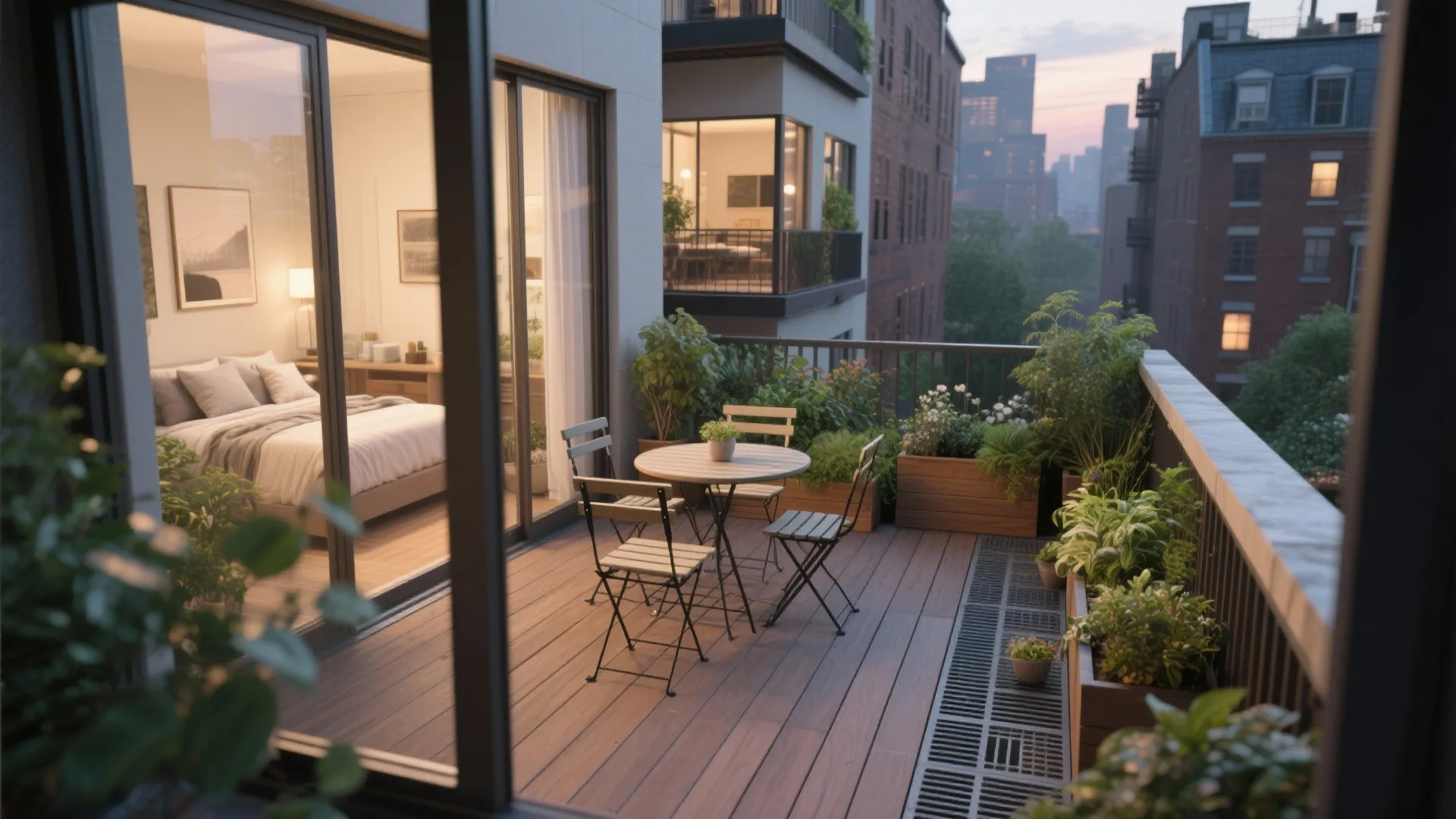 5. Outdoor Connections: Balconies and Terrace Gardens