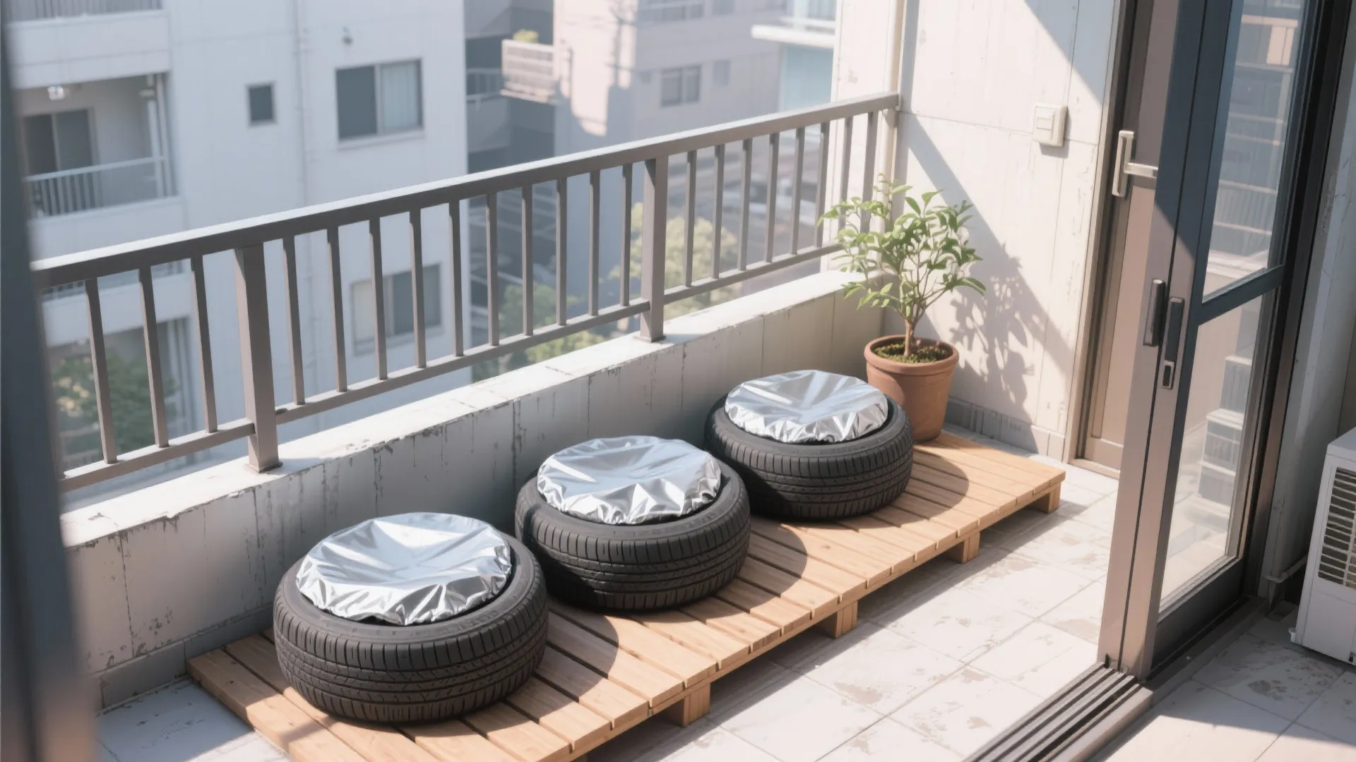 ベランダ保管は“二重バリア”が鉄則：カバー＋脚上げで長持ち