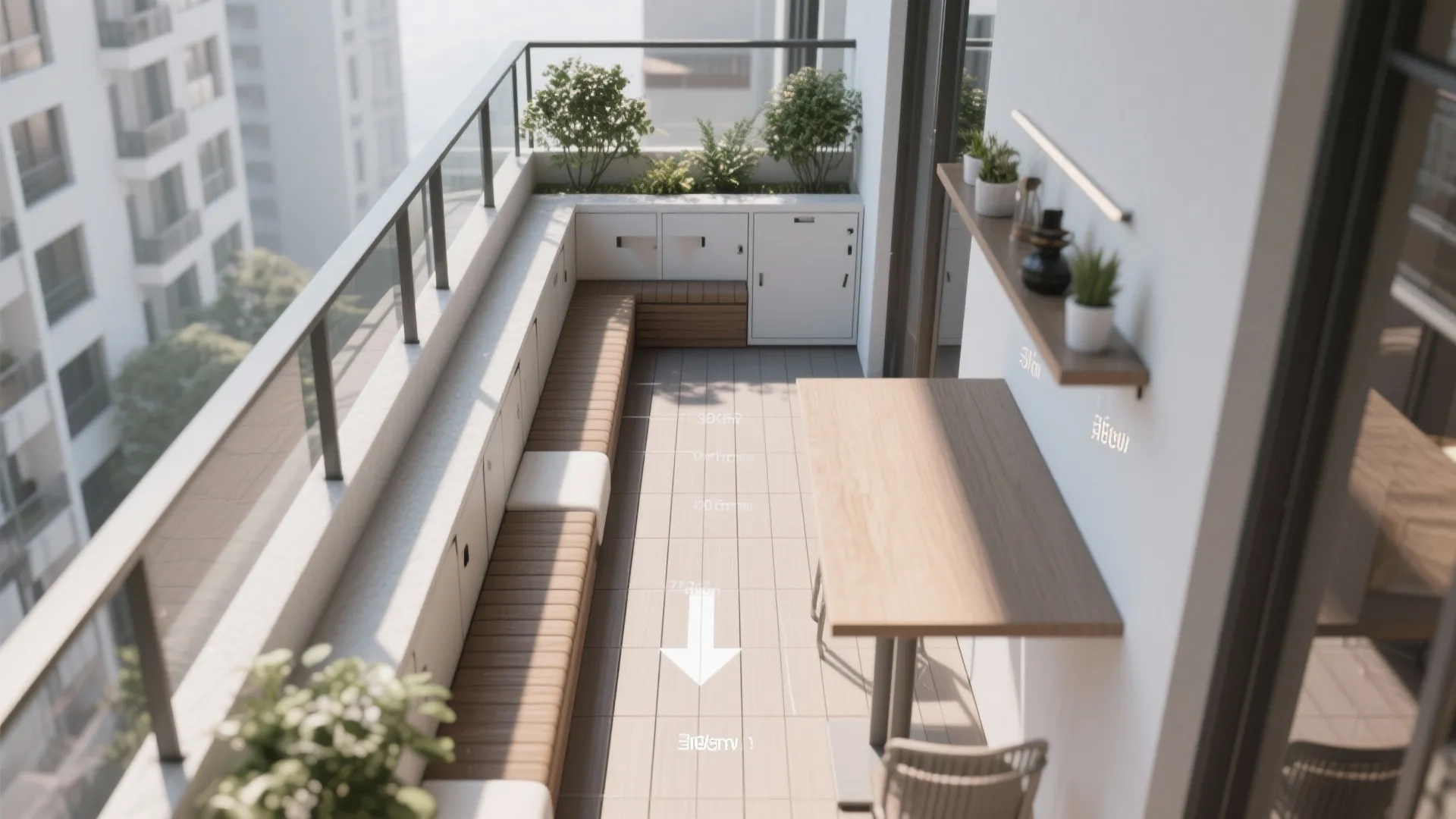 Flexible L-Shaped Seating and Narrow Tables