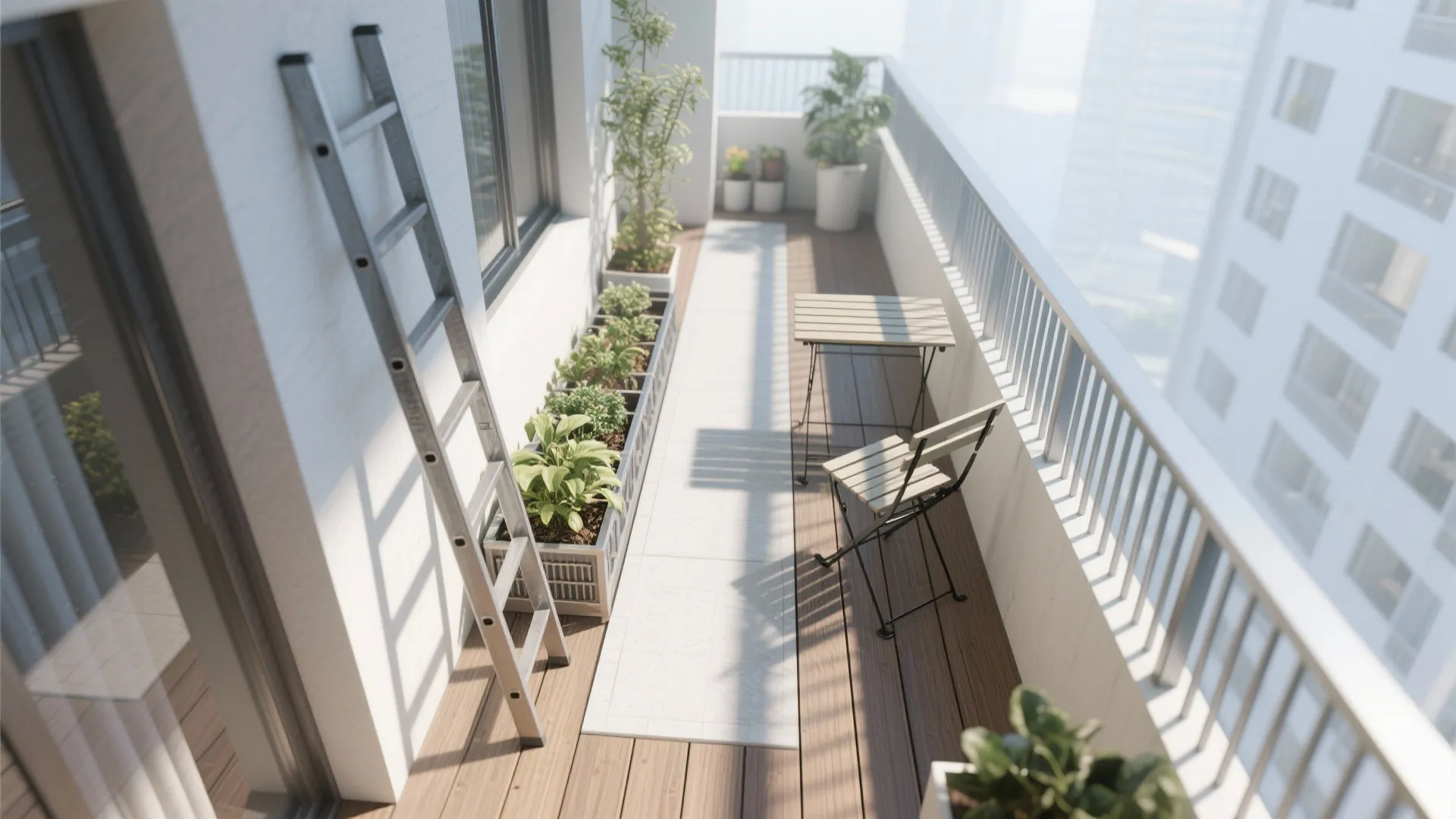 Tiered Ladder Planters for Layered Greenery