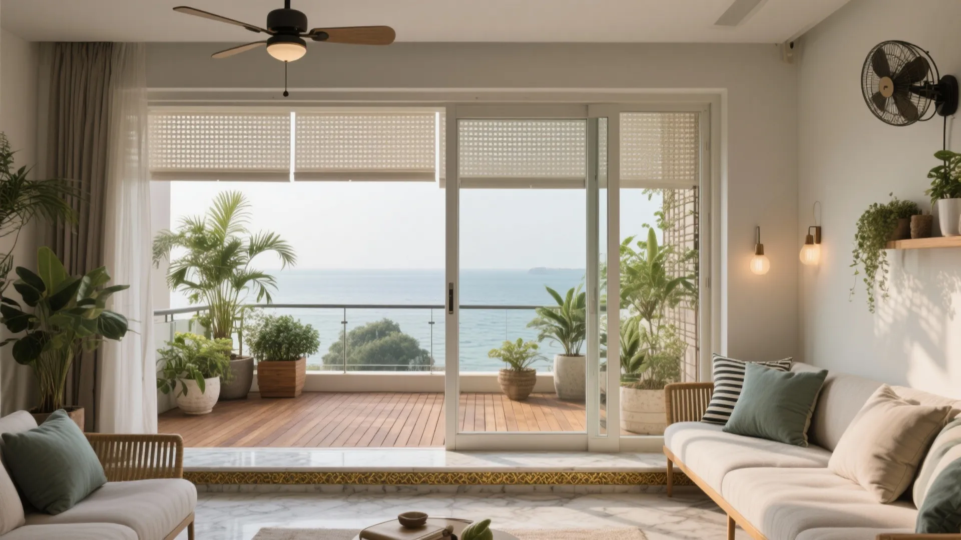 Breezy Indoor–Outdoor Transitions with Protected Balconies