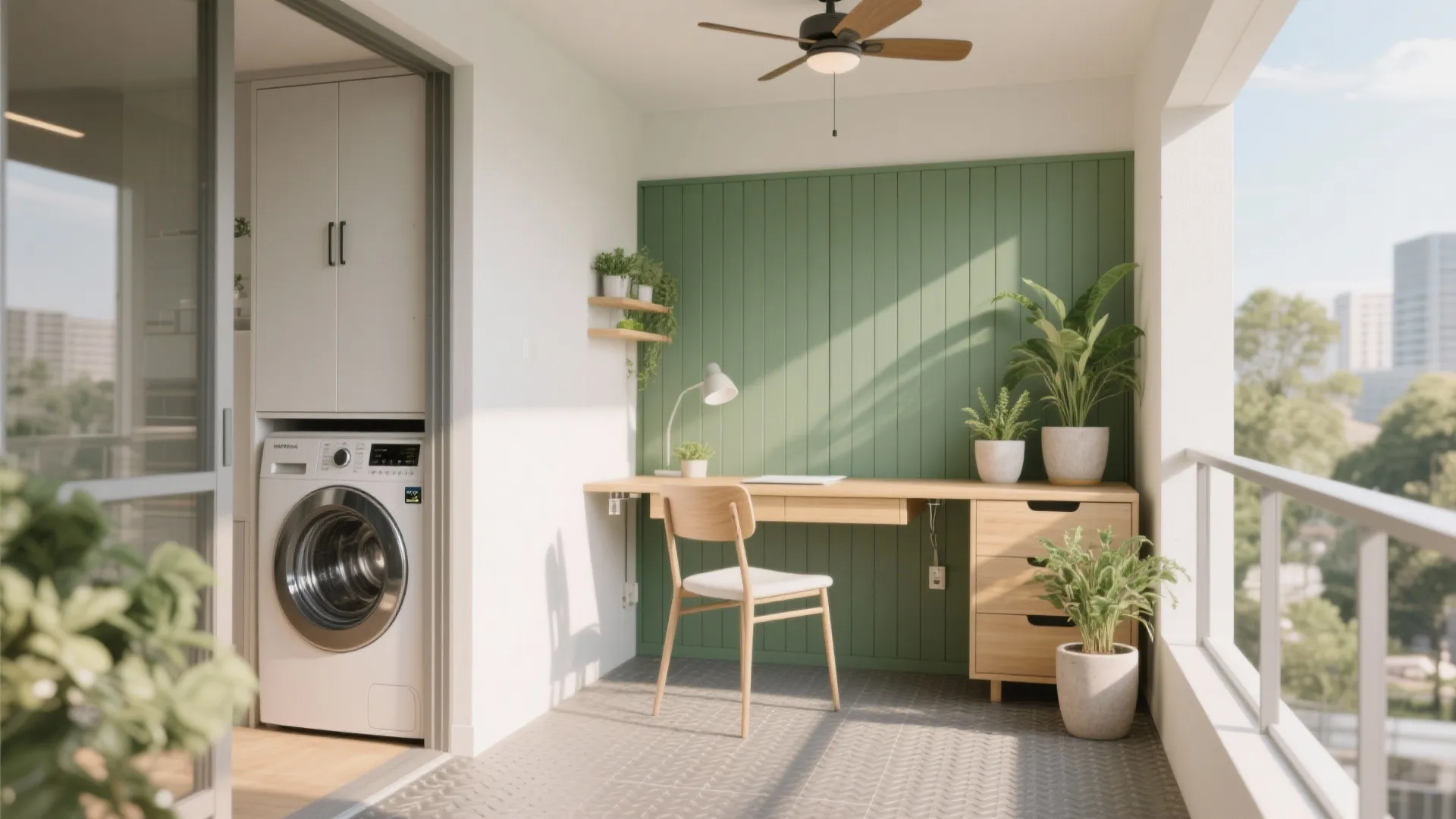 Balcony and Utility: Your Pocket Room