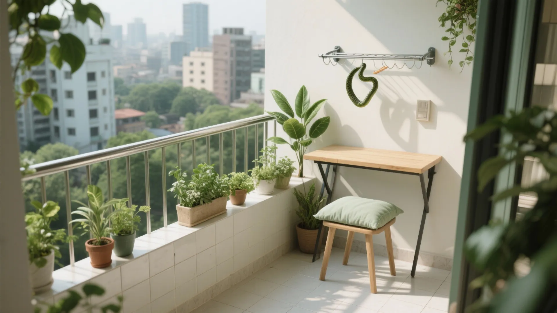 Balcony + Utility: Green, Dry, and Useful