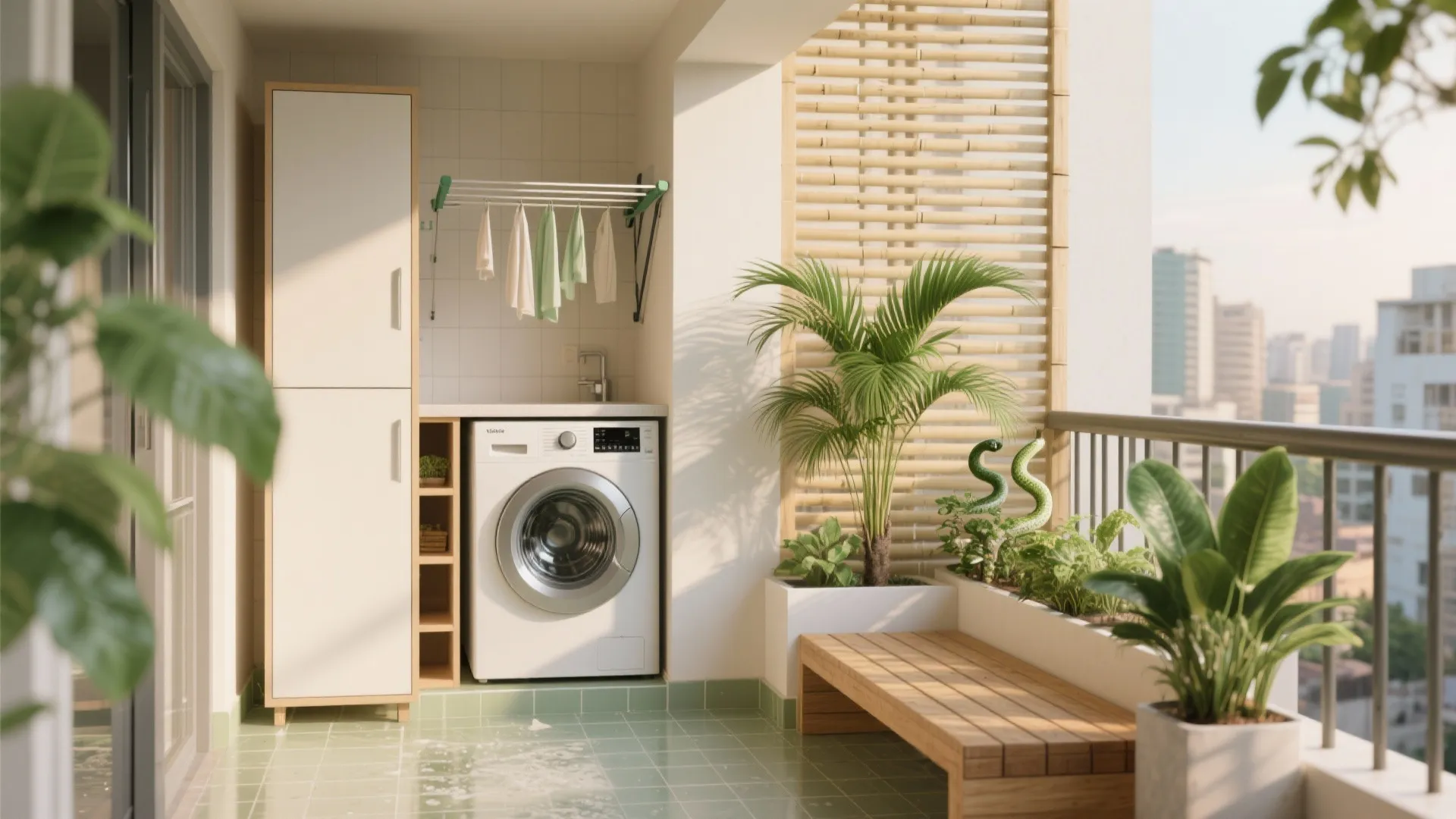 Balcony Utility + Urban Green Corner