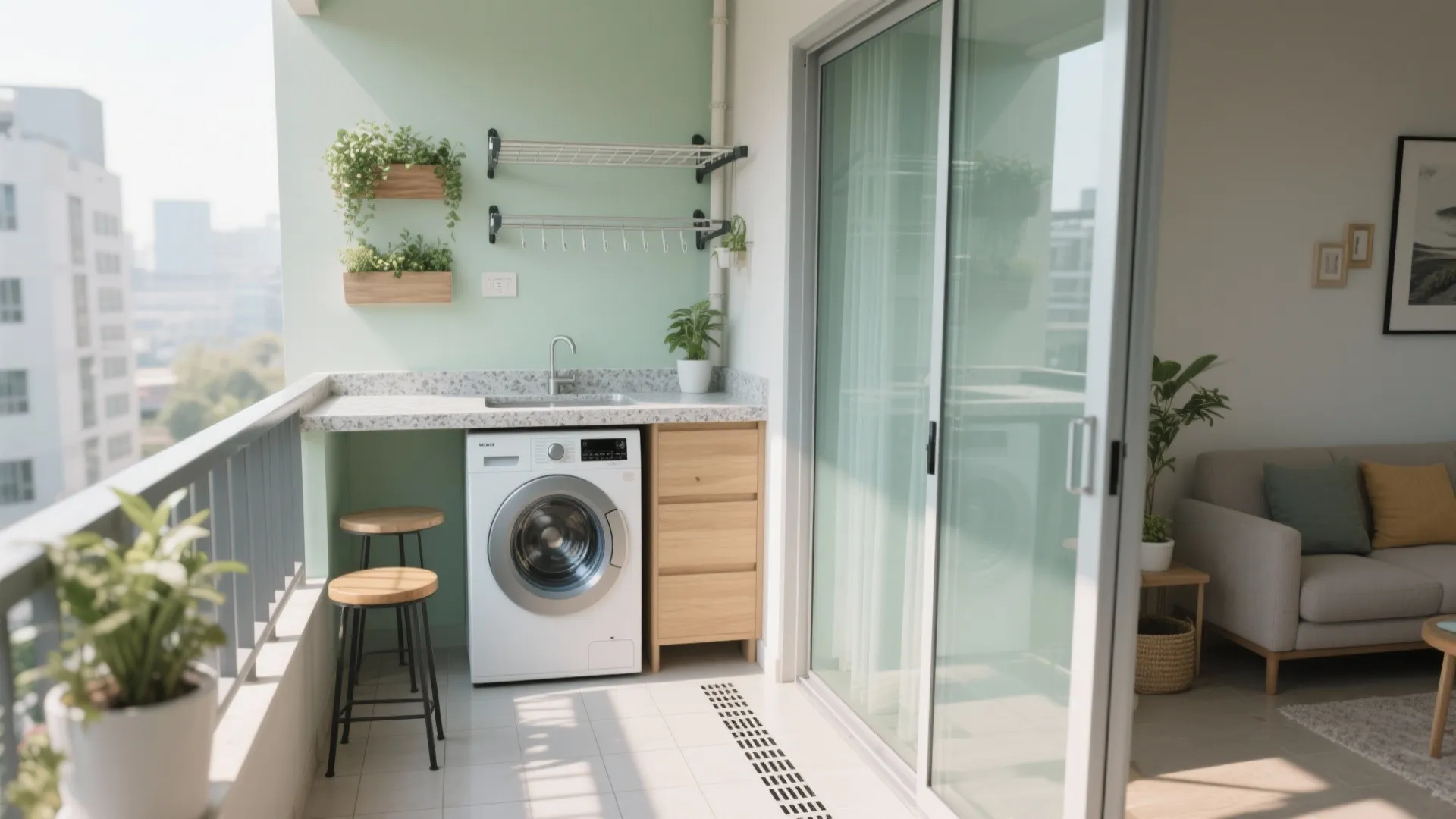 Light, ventilation, and balcony utility that works