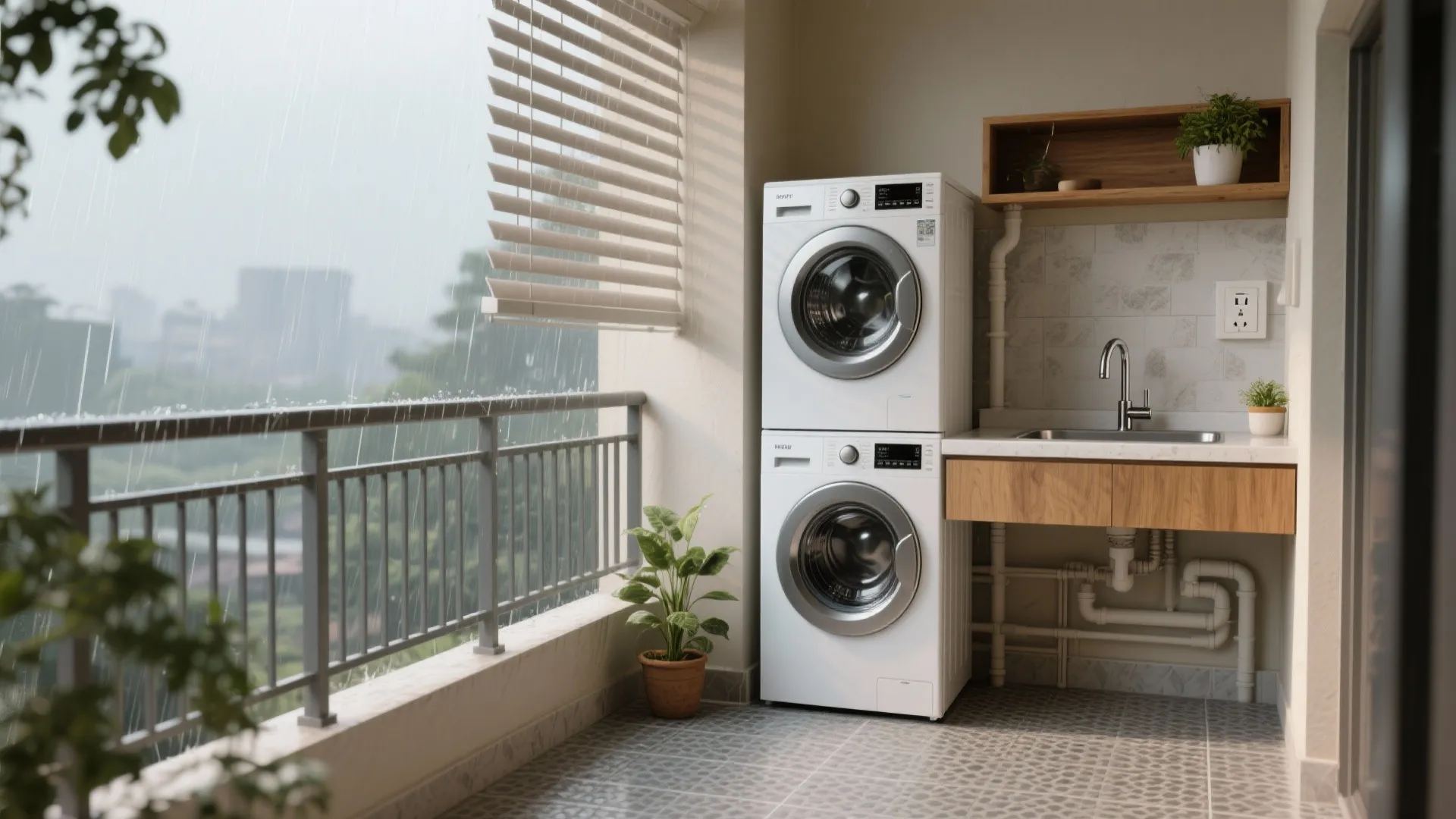 Balcony Utility, Monsoon-Smart Materials, And Cozy Warmth