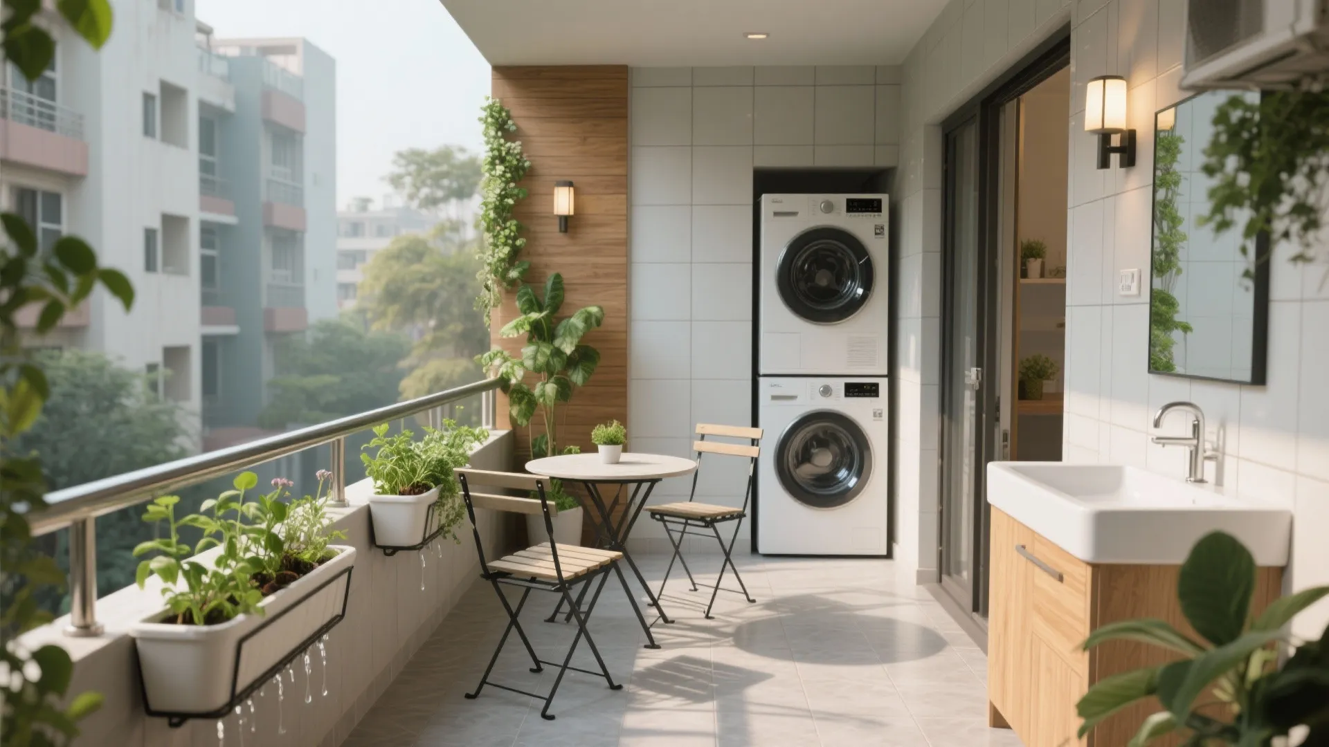 Balcony + Utility Upgrade: Green, Dry, and Easy to Maintain