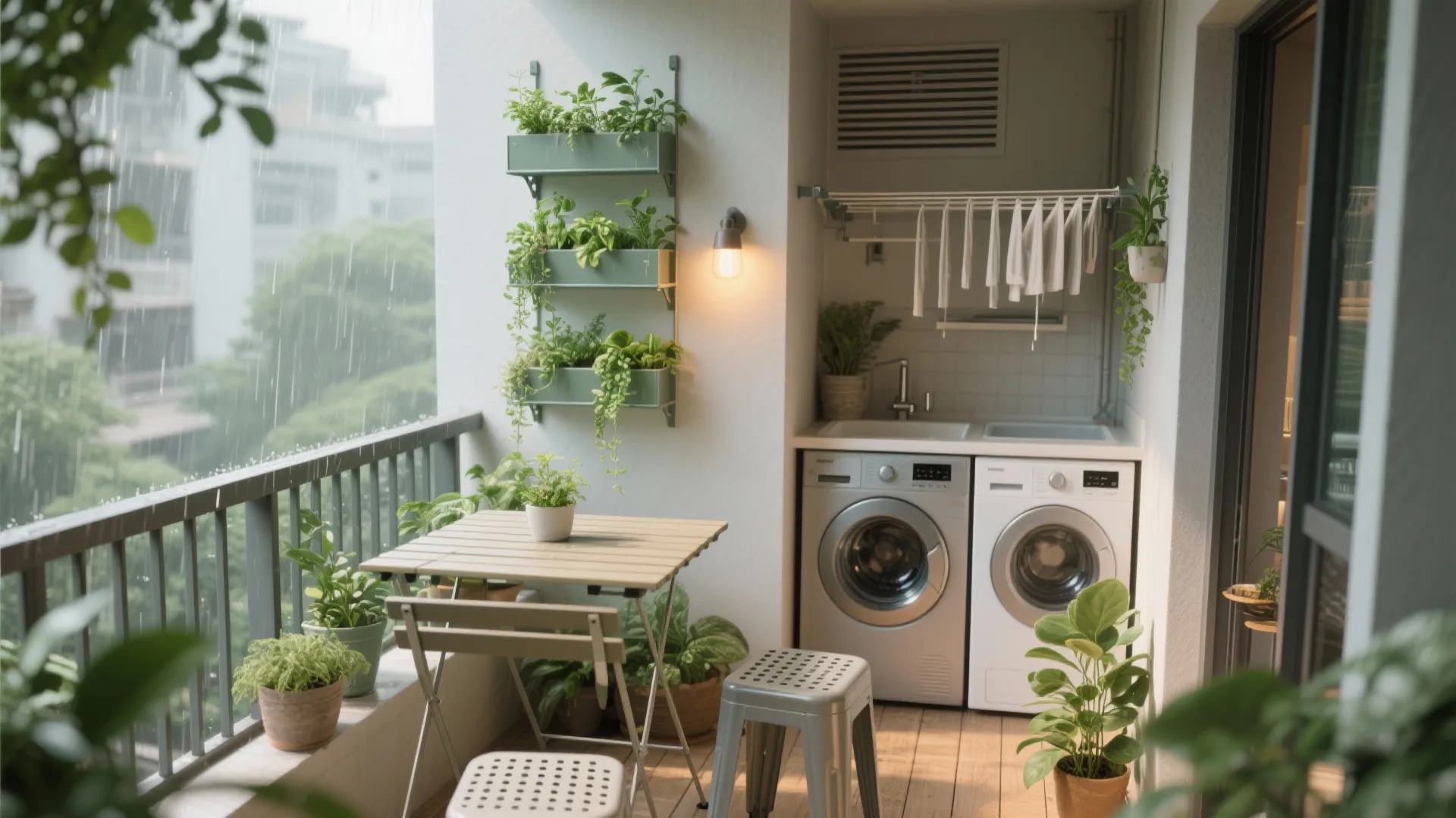 Balcony and Utility Nook Upgrade