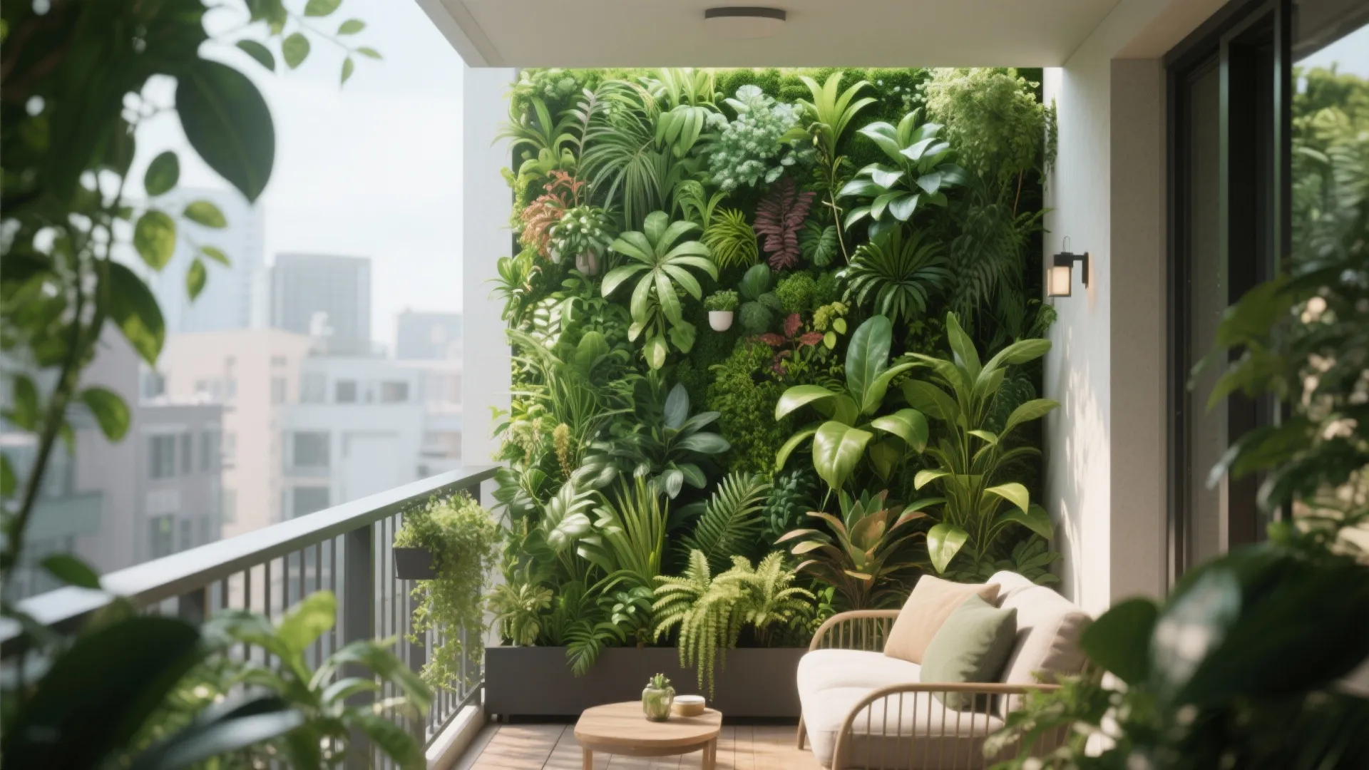 Green Oasis with Vertical Gardens