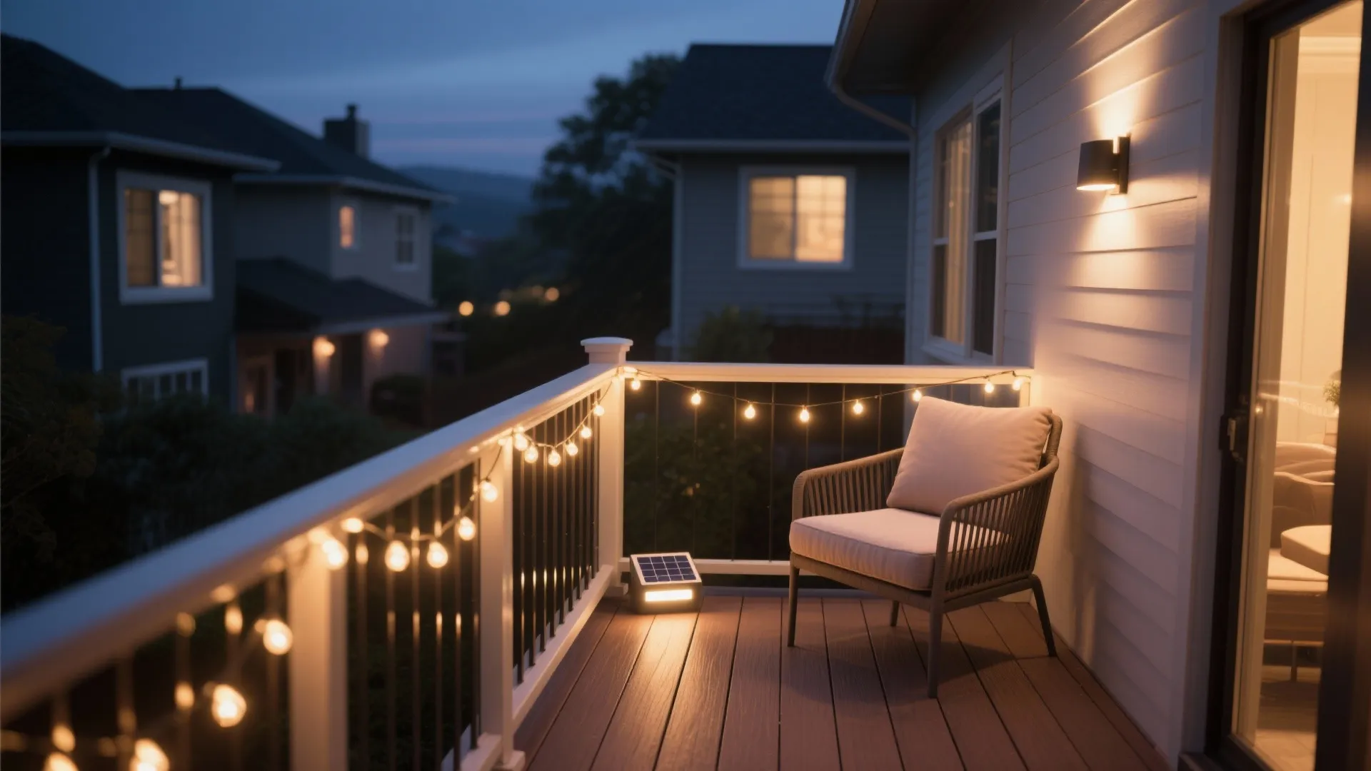 Outdoor-rated lighting and micro-ambience