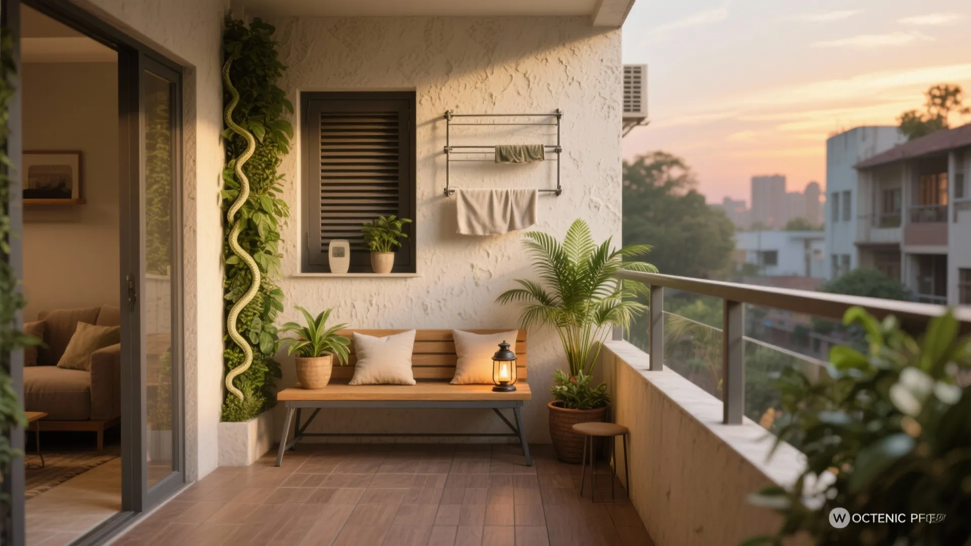 Balcony and utility as lifestyle boosters: greenery, seating, and smart storage
