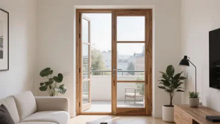 5 Balcony Wooden Door Cum Window Simple Designs