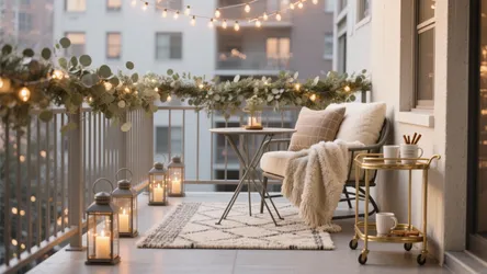 5 Christmas Decor for Apartment Balcony Ideas
