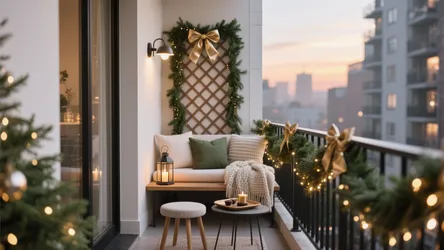 5 Apartment Balcony Christmas Decor Ideas