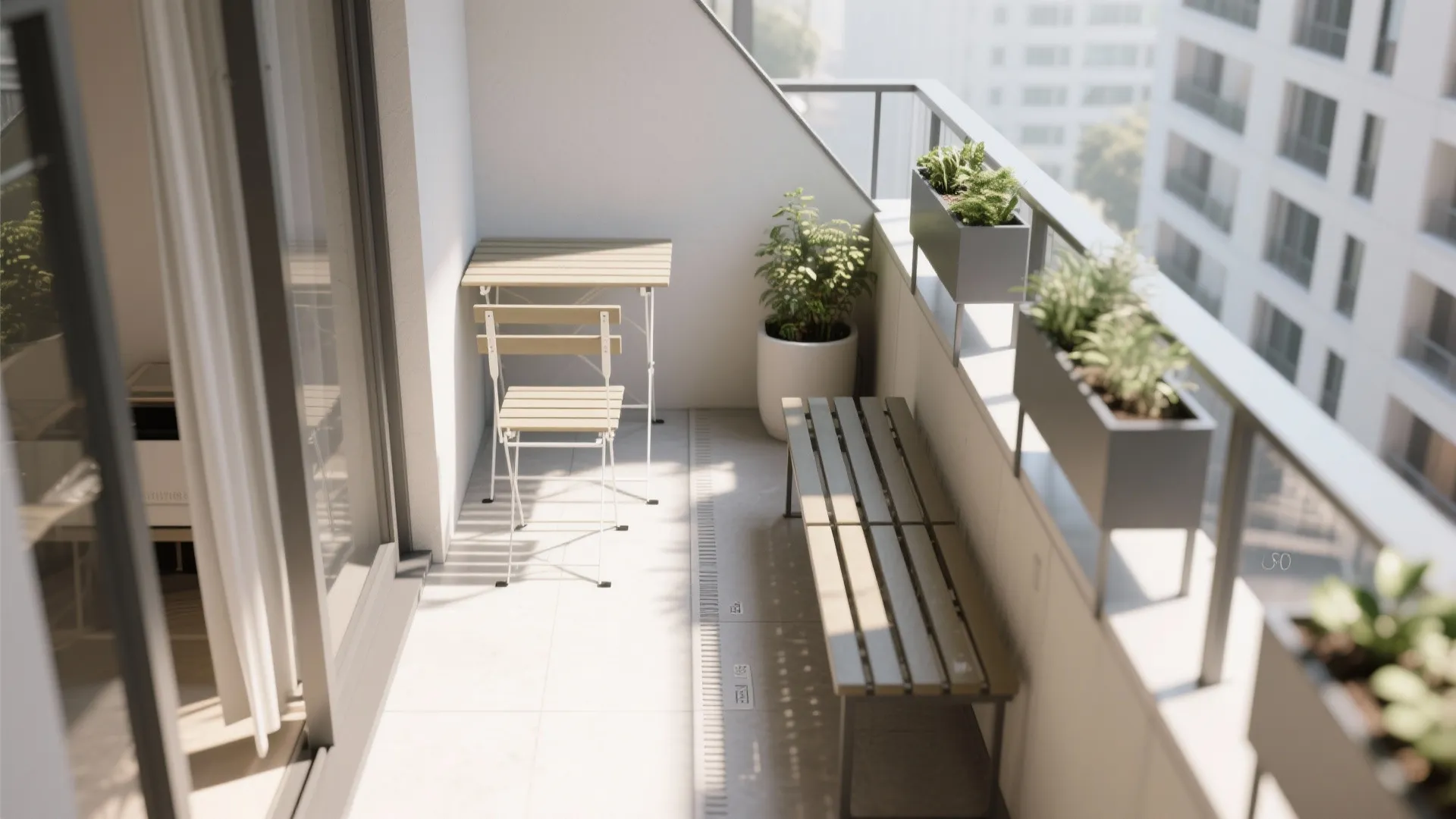 Foldable Furniture + Planter Zoning