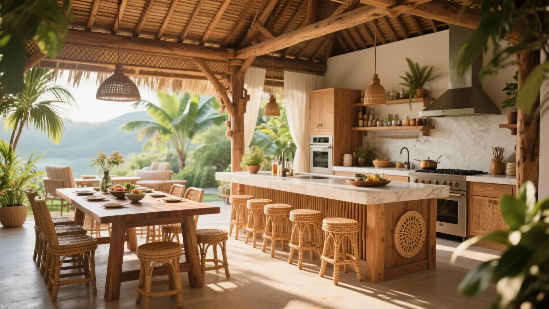 8. Combined Dining-Bar Island