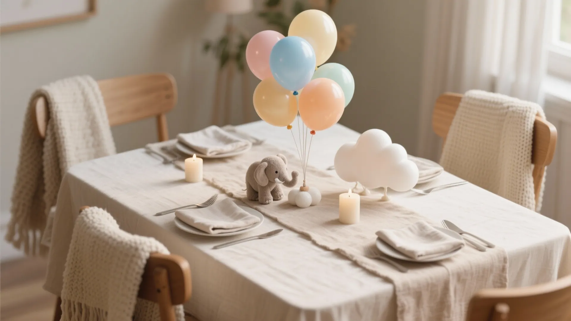 Balloon Centerpieces with Plush Accents