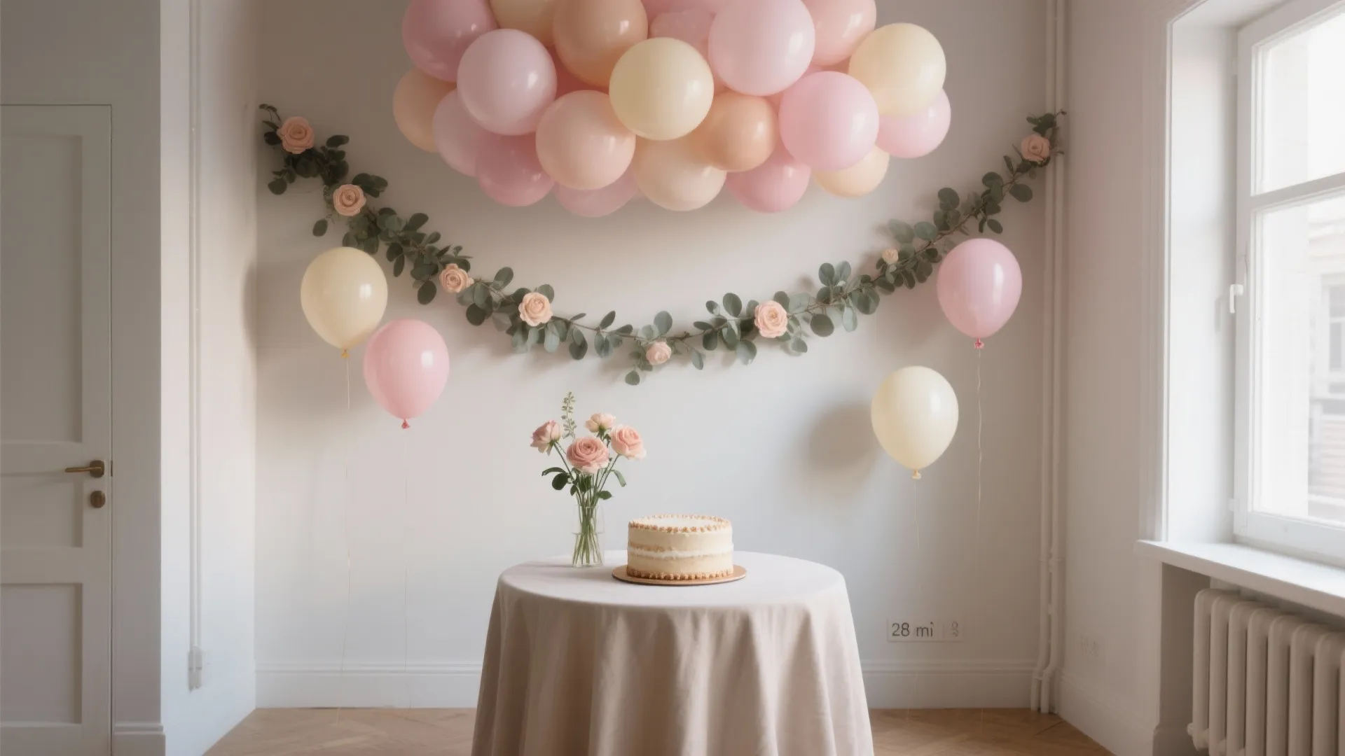 Pastel Balloon Cloud + Florals