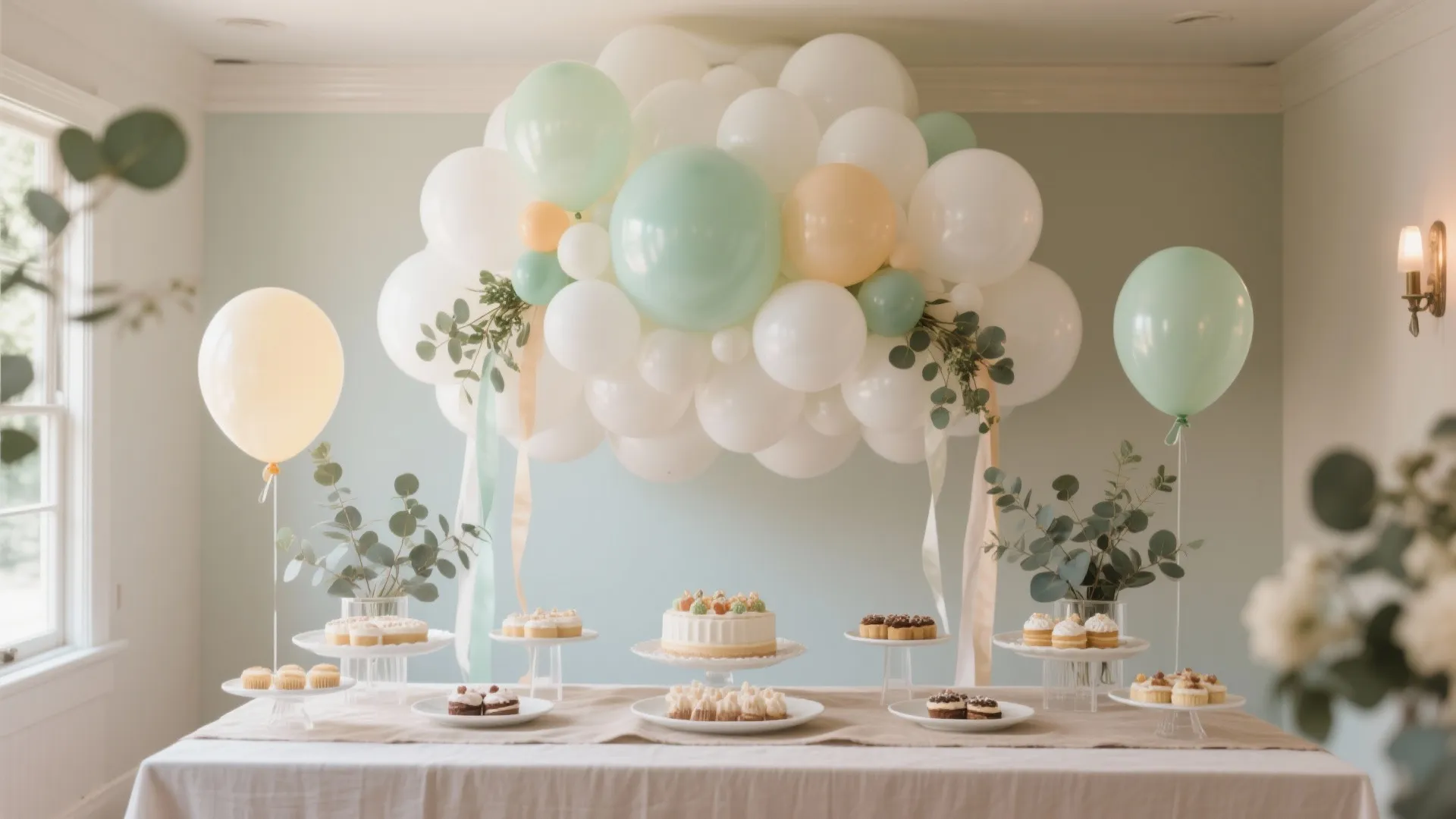 2) Statement Balloon Cloud with an Eco-Friendly Mix
