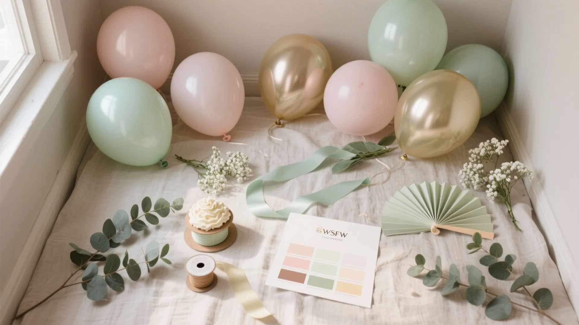 Color-Coordinated Balloon & Floral Story