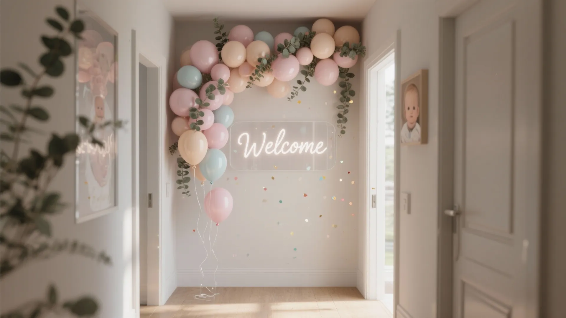 Balloon Garland + Floral Combo (Safety-First)